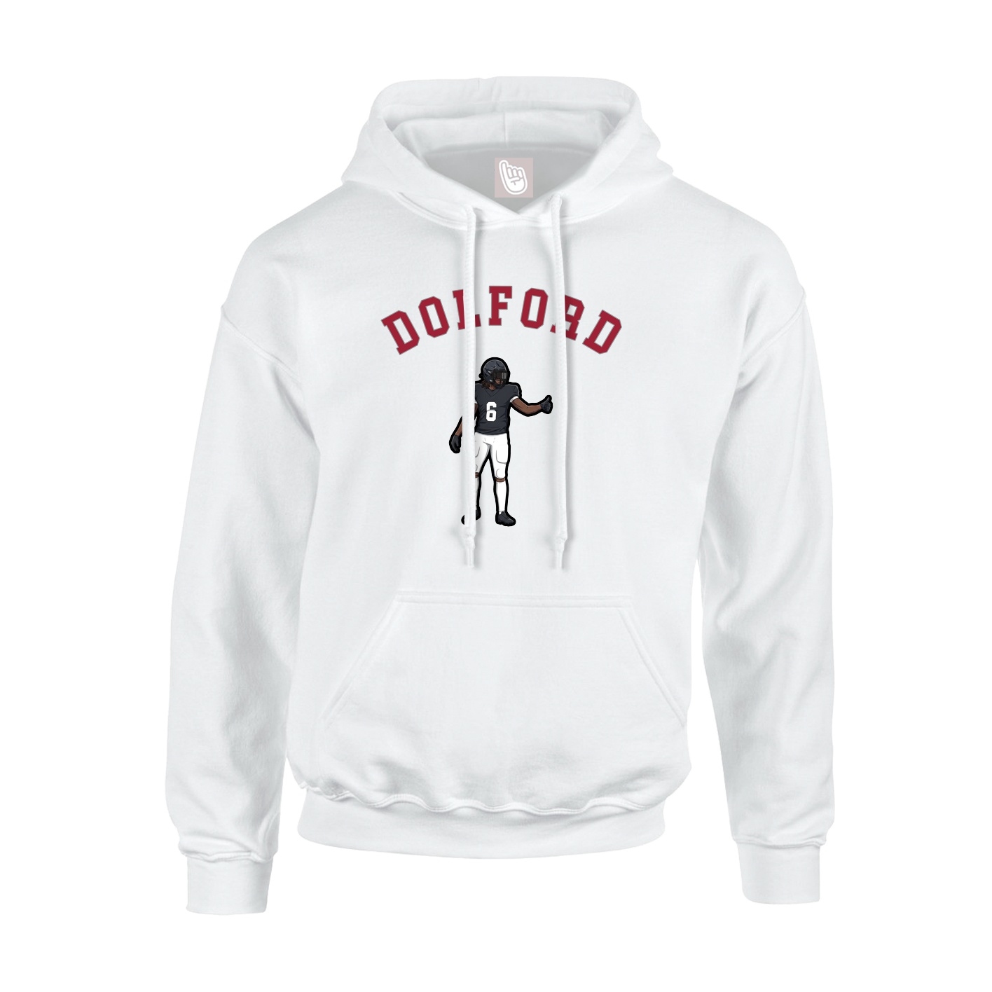 Youth Hoodie — Shirsey Arch in White