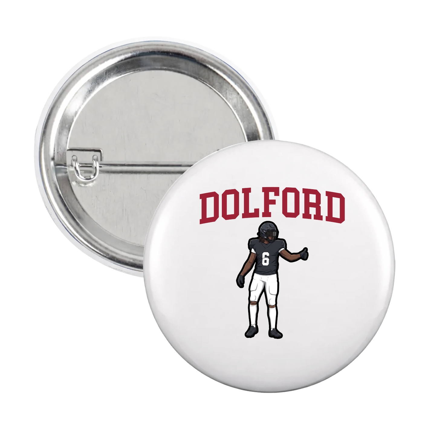 Game Day Button — Shirsey in White
