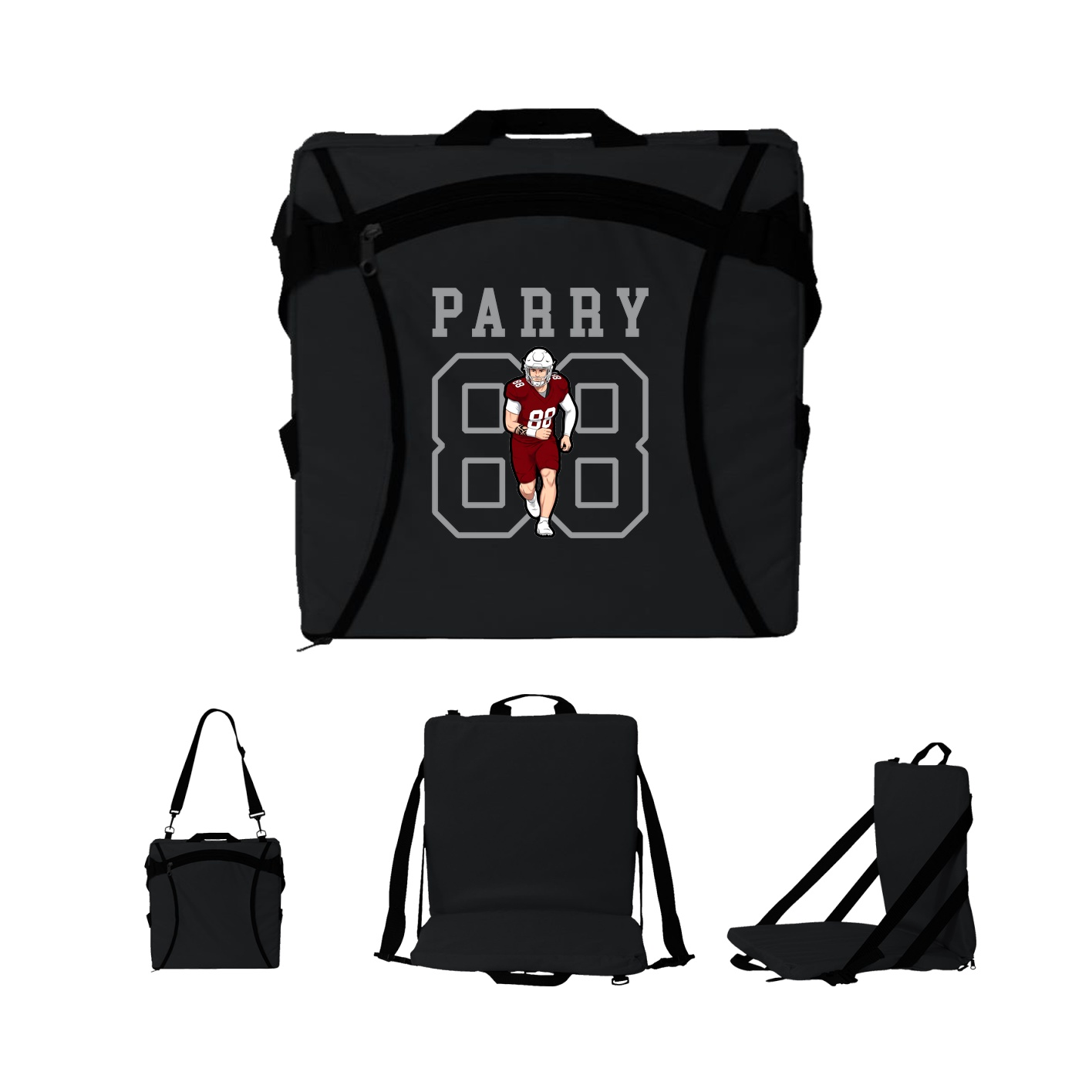 Folding Stadium Seat — Shirsey in Black