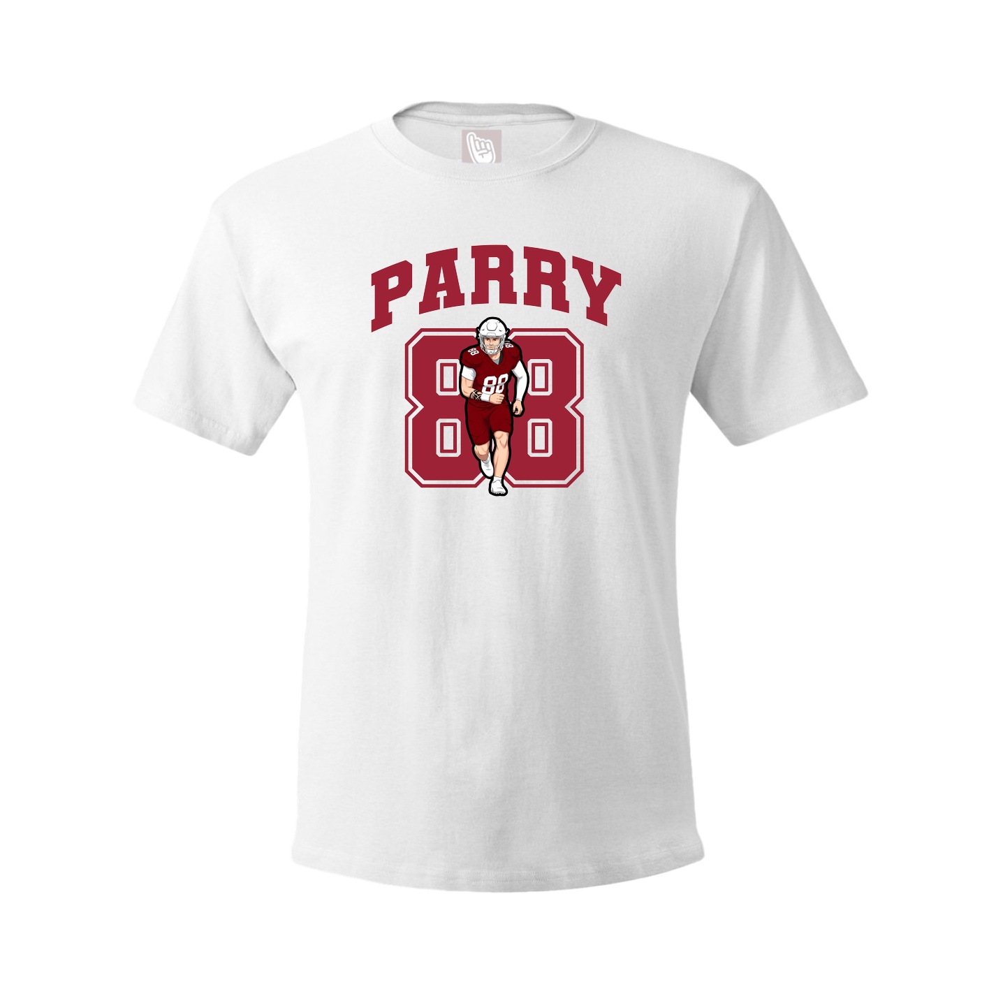 Youth Tee — Number in White