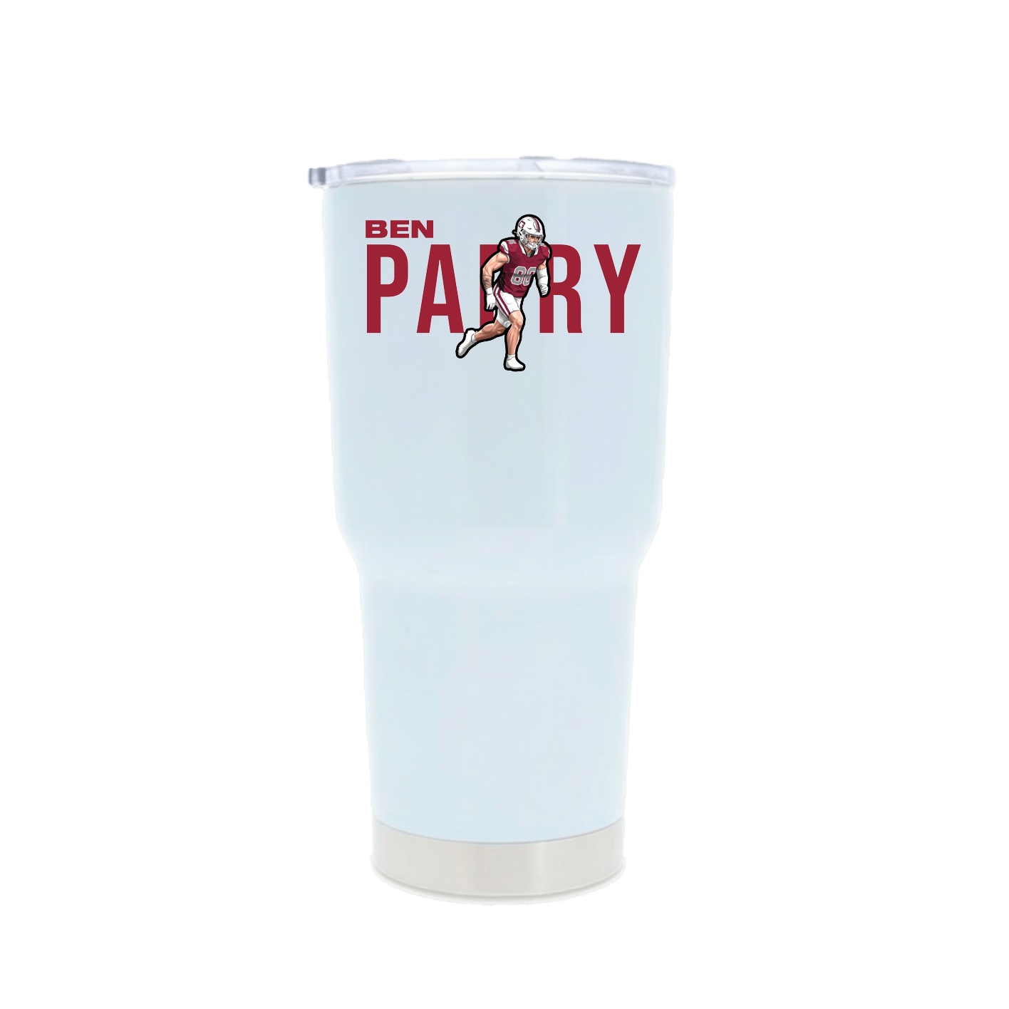 30oz Stainless Steel Tumbler — Player Name in White