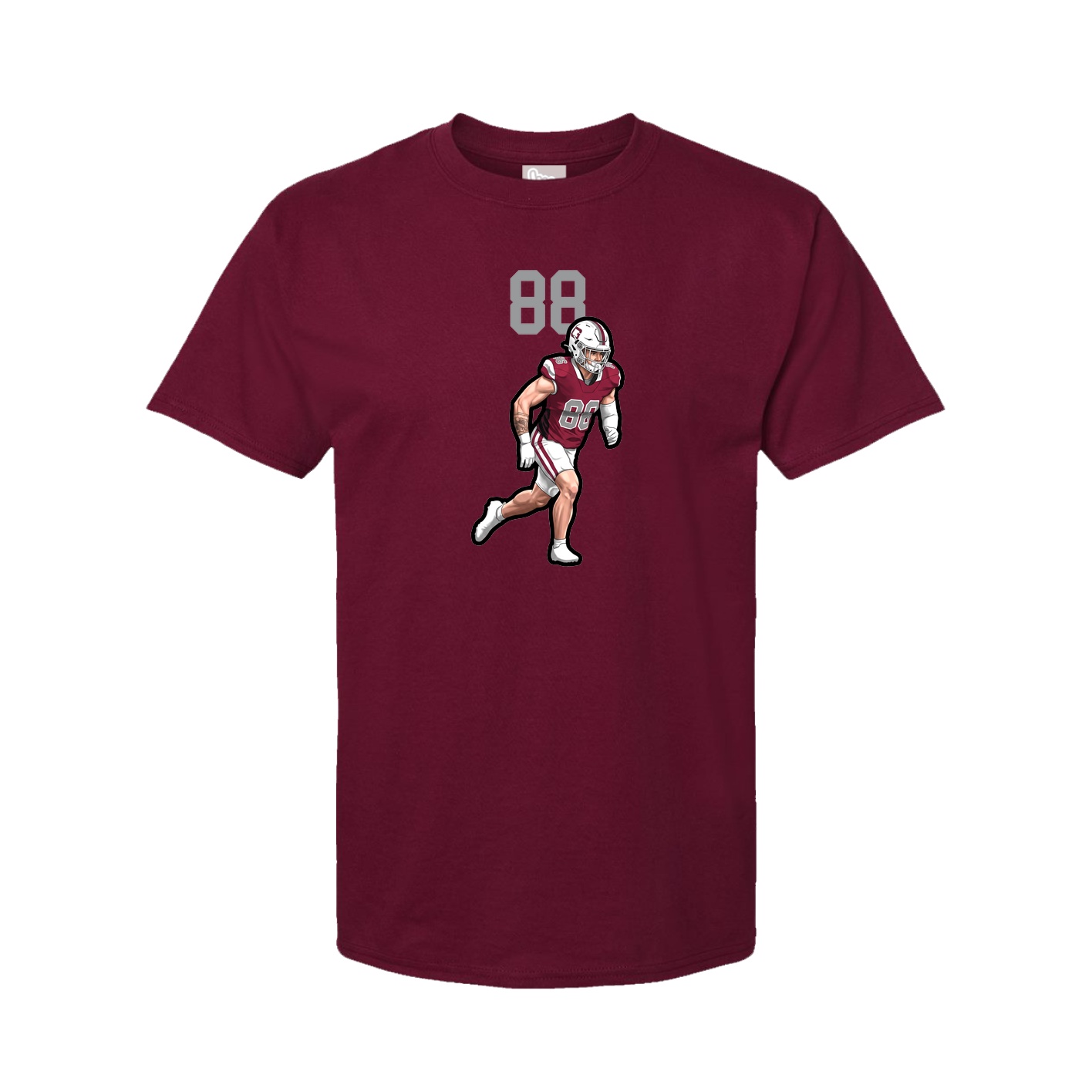 Tee — Number Top in Cardinal
