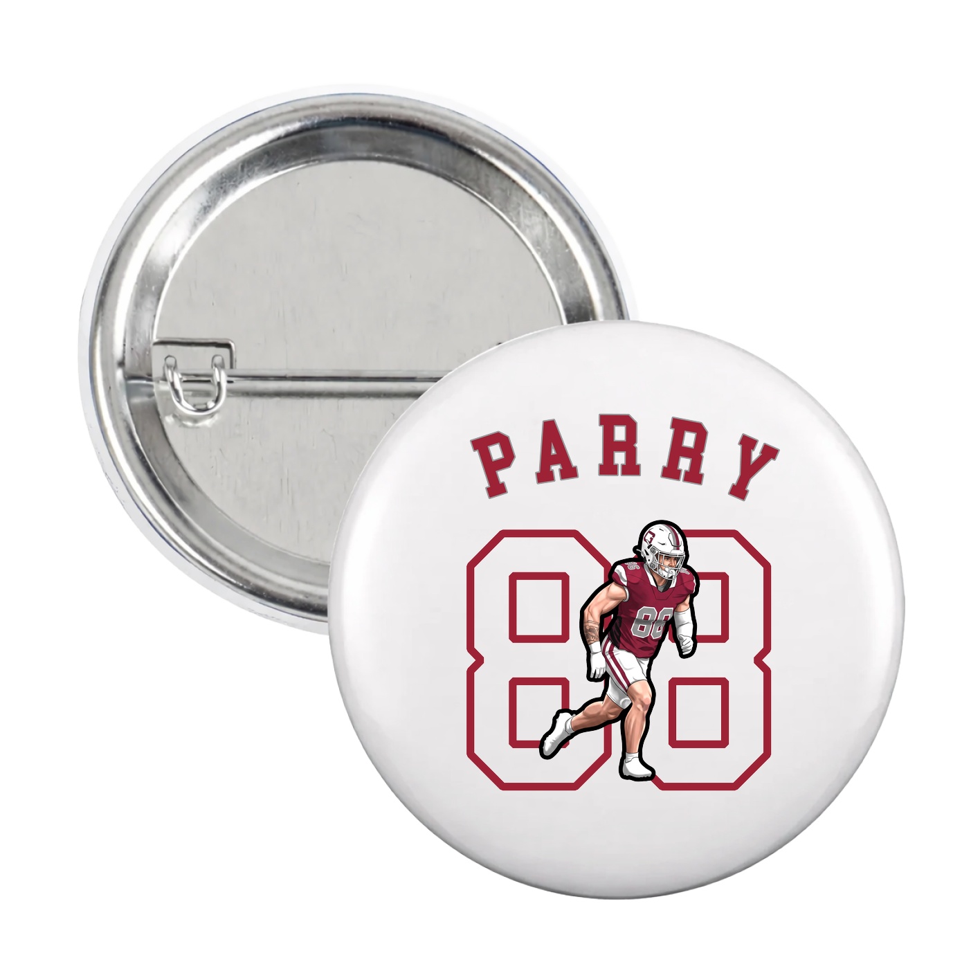 Game Day Button — Shirsey Arch in White