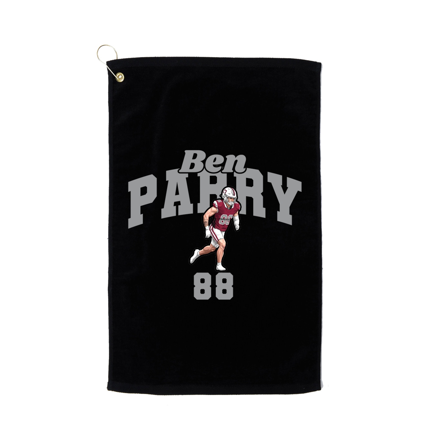 Golf Towel — Signature Arch in Black