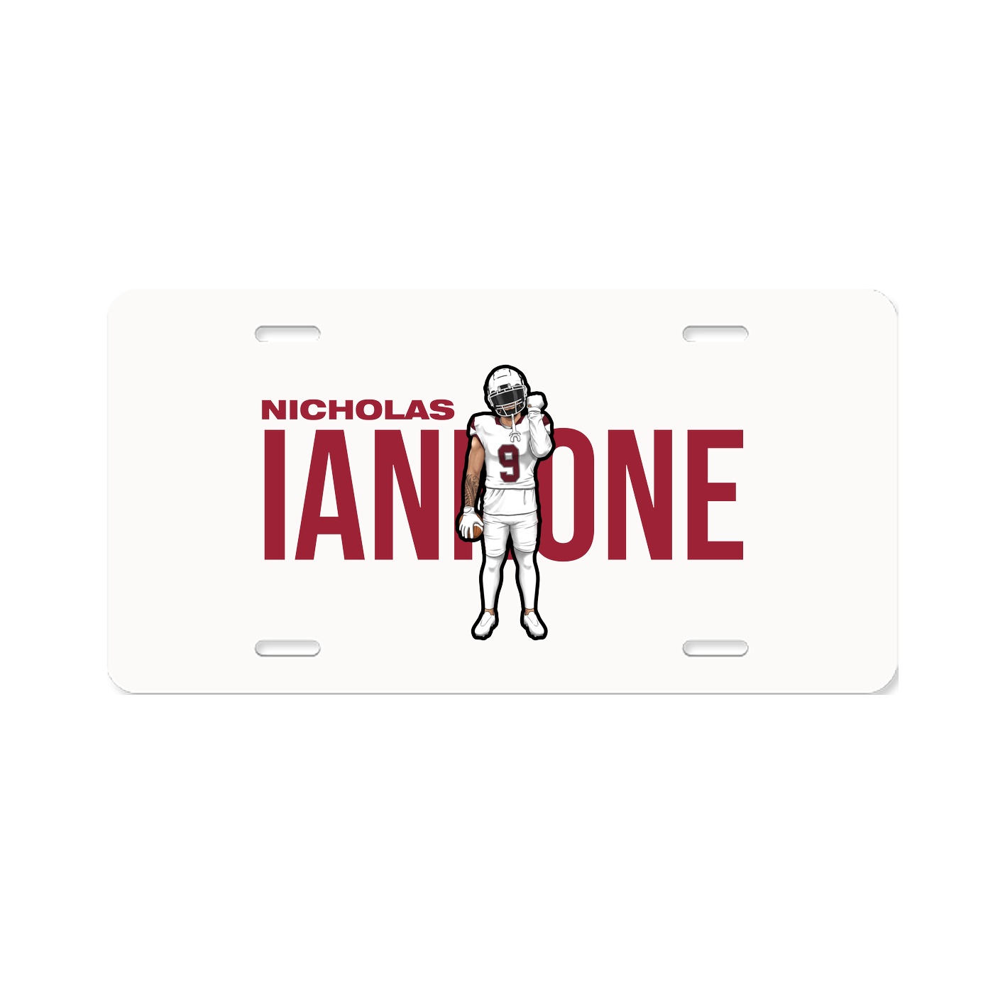 License Plate — Player Name in Classic