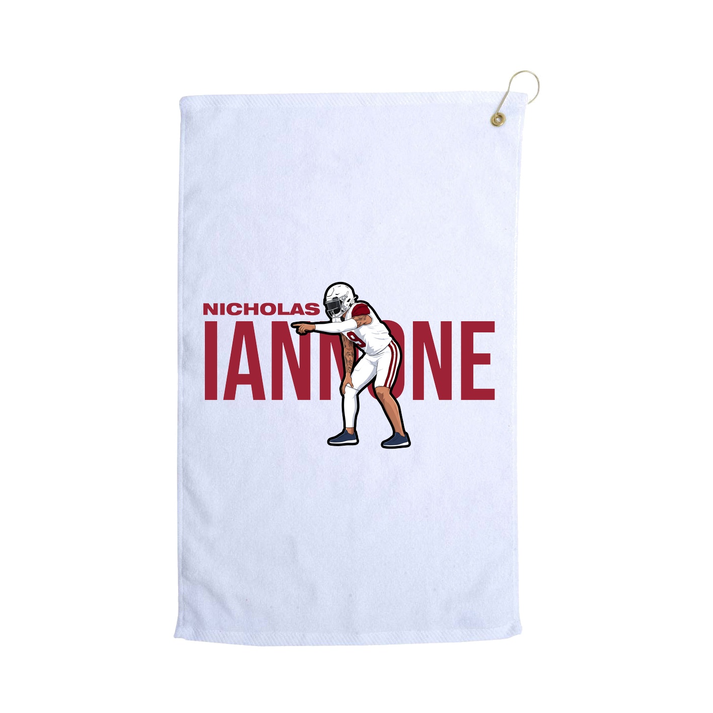 Golf Towel — Player Name in White