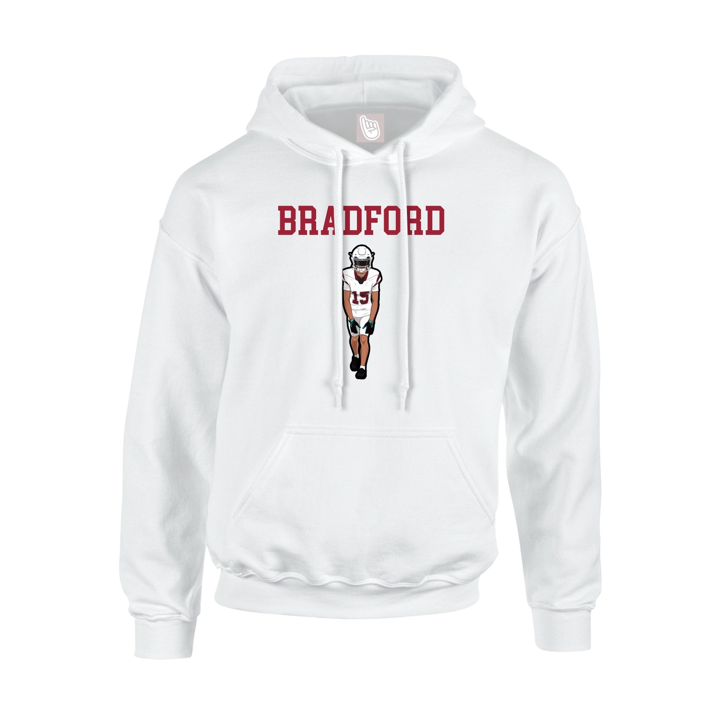 Hoodie — Shirsey in White