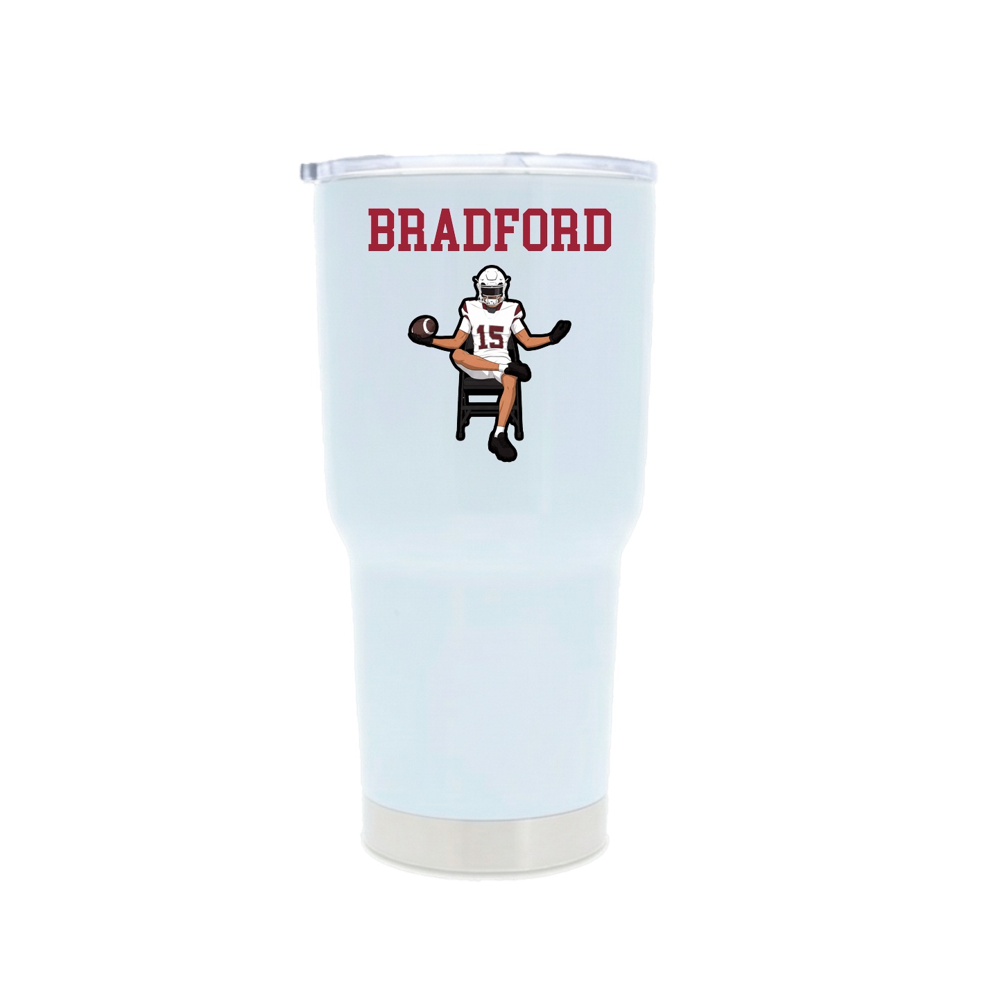 30oz Stainless Steel Tumbler — Shirsey in White