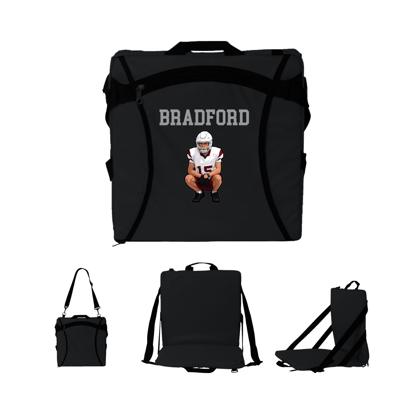 Folding Stadium Seat — Shirsey in Black
