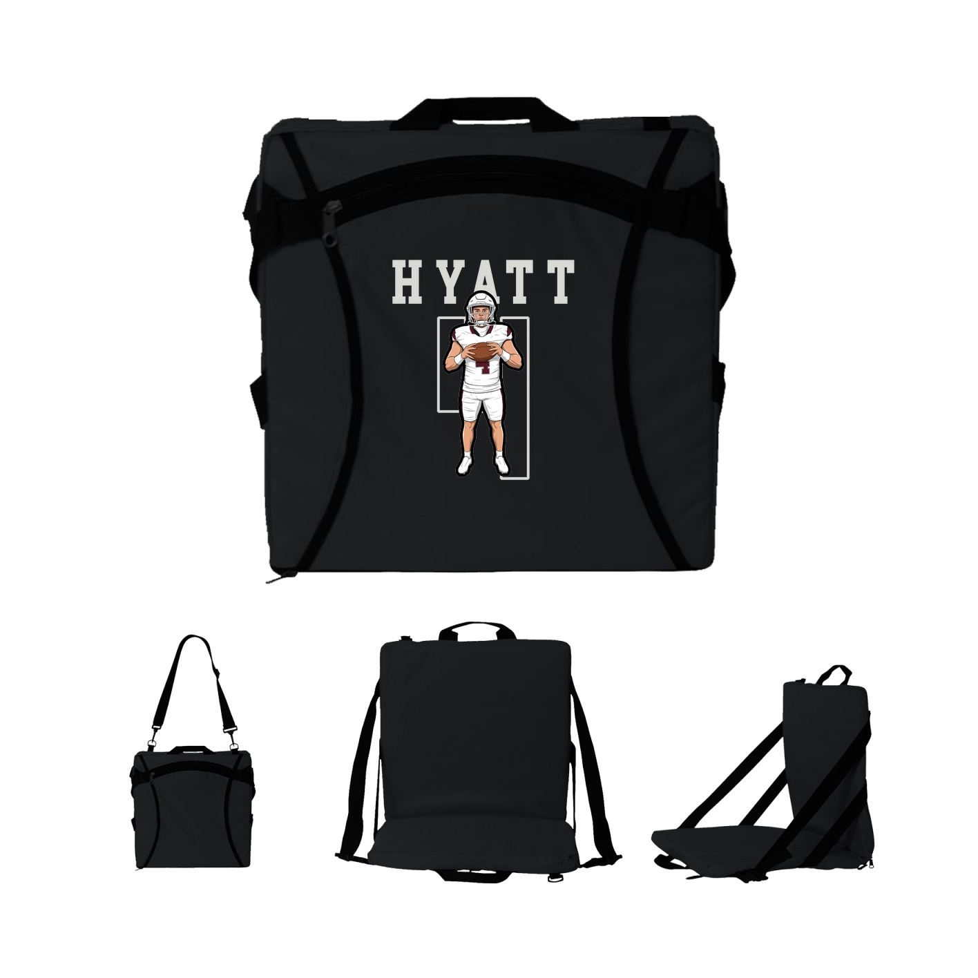 Folding Stadium Seat — Shirsey in Black