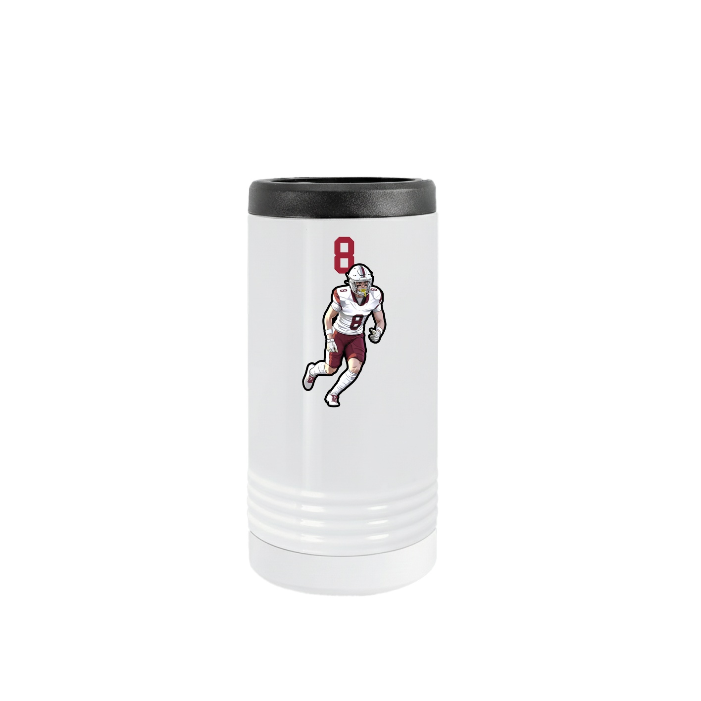 Slim Beverage Holder — Number Top in White