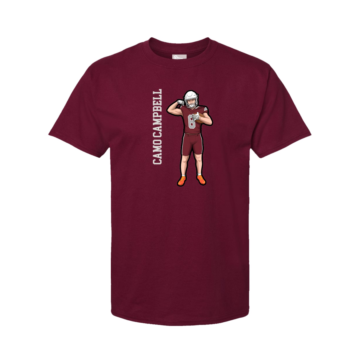 Tee — Name Vertical in Cardinal