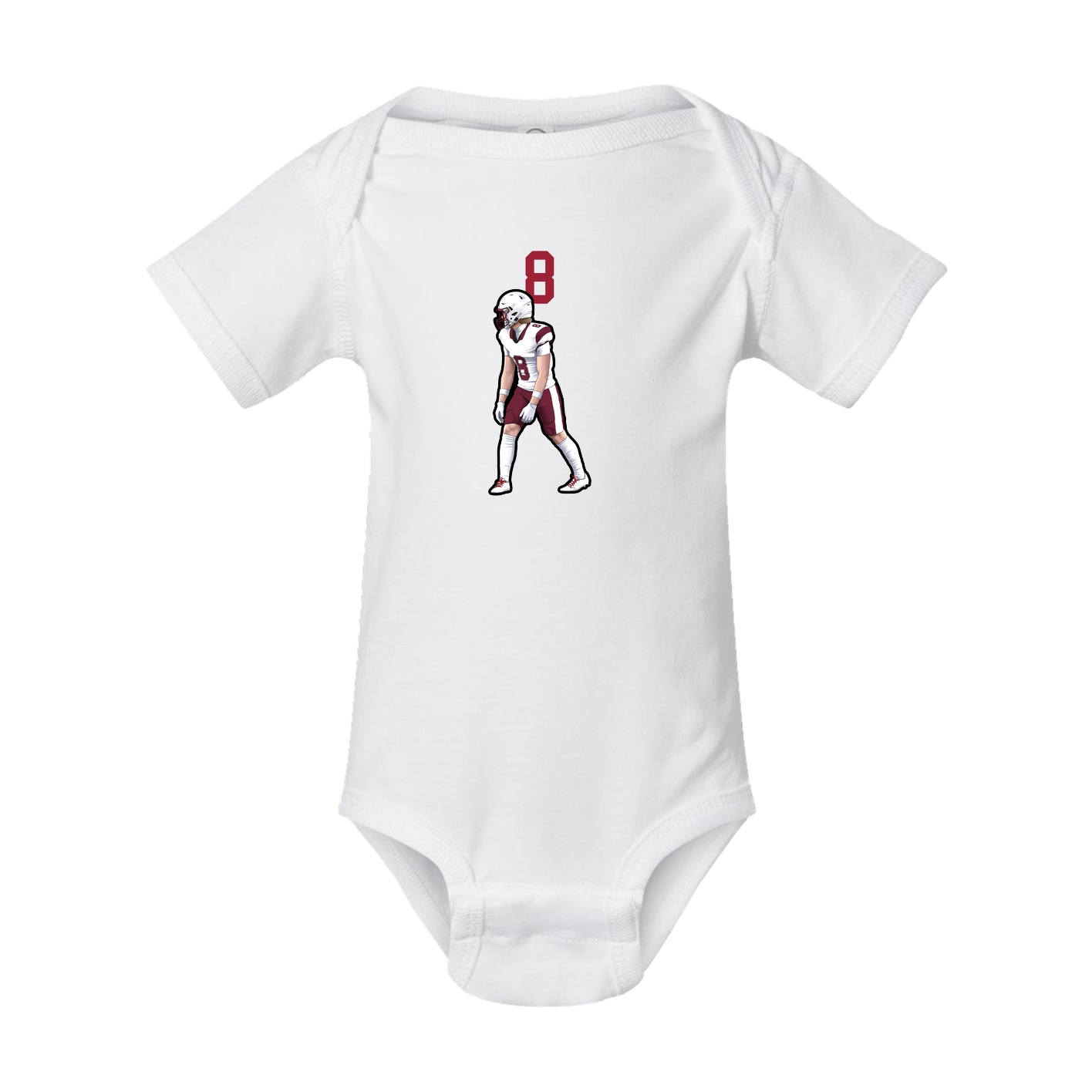 Baby Onesie — Number Top in White