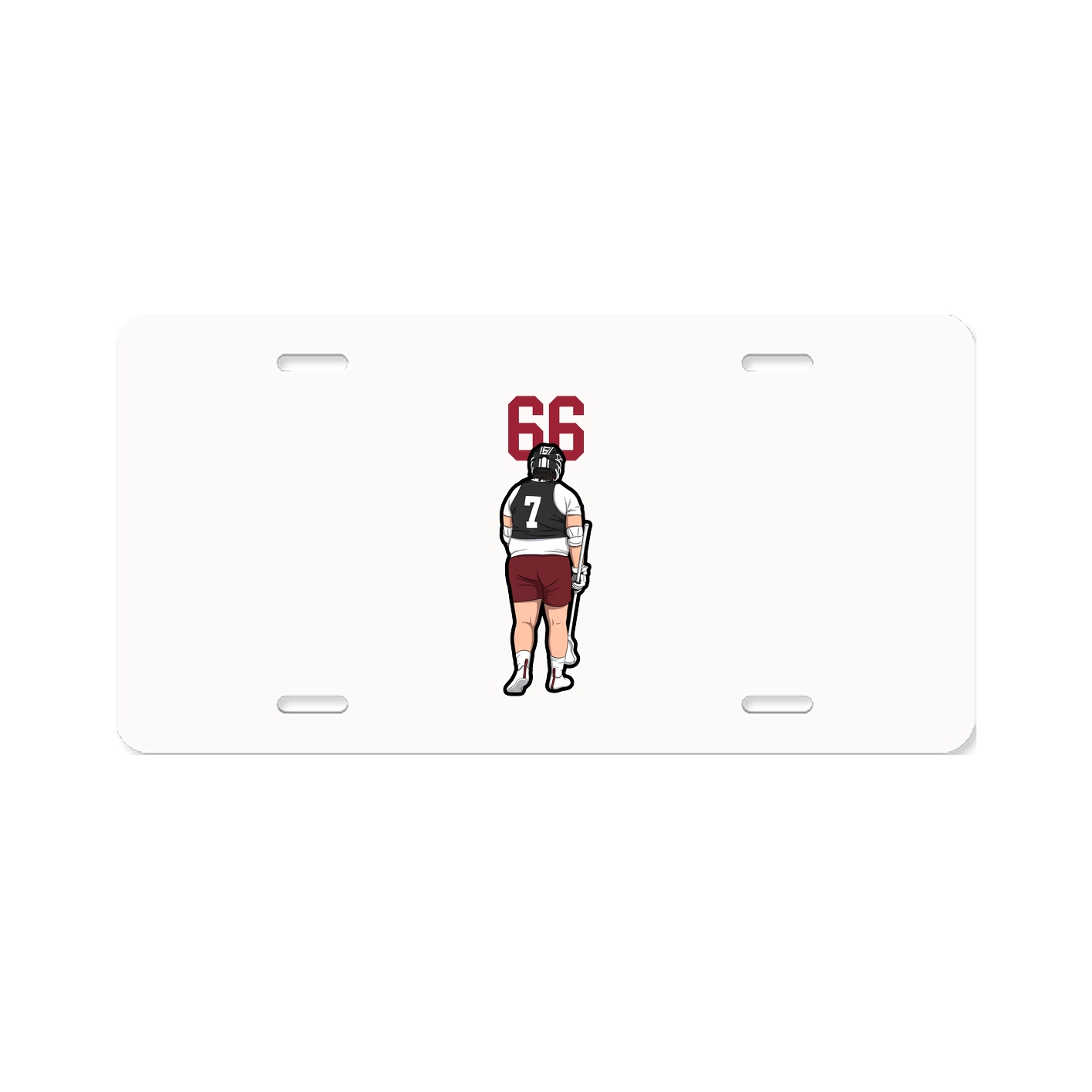 License Plate — Number Top in Classic