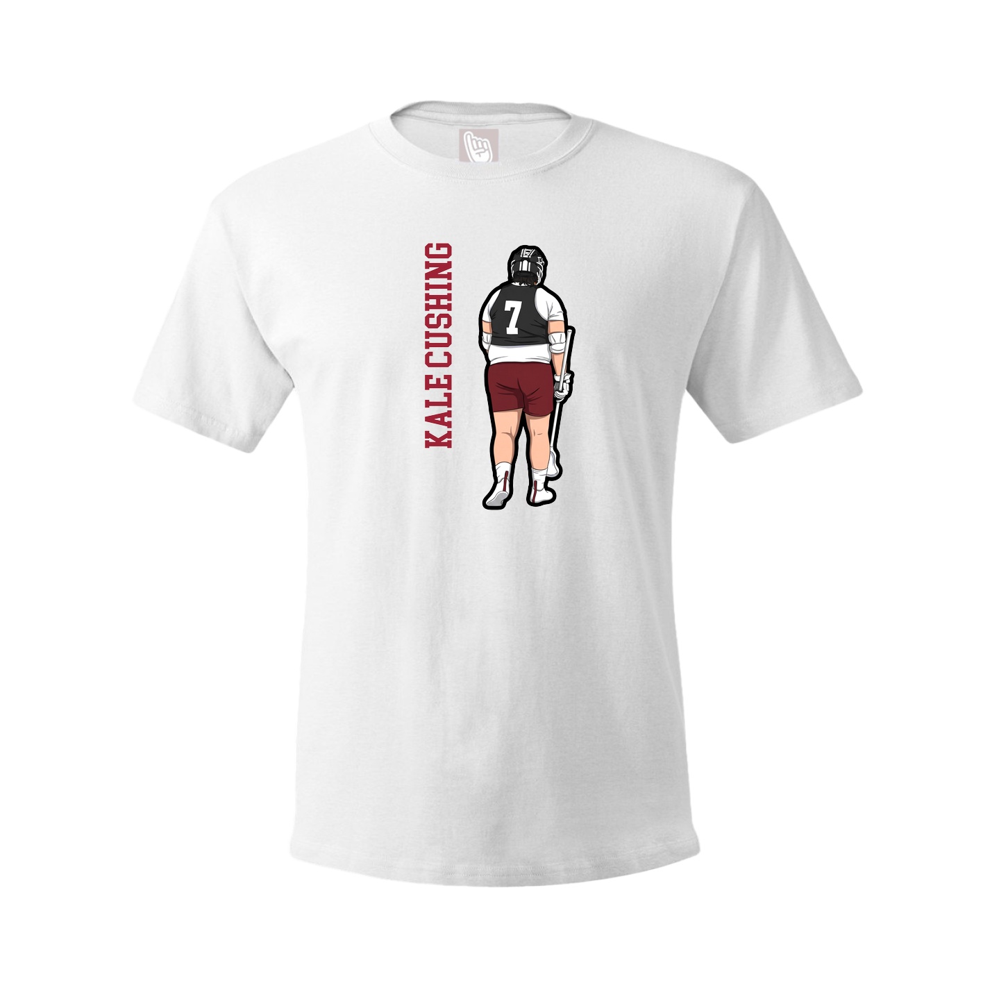 Tee — Name Vertical in White