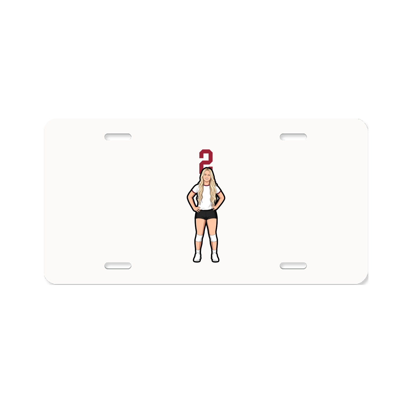 License Plate — Number Top in Classic