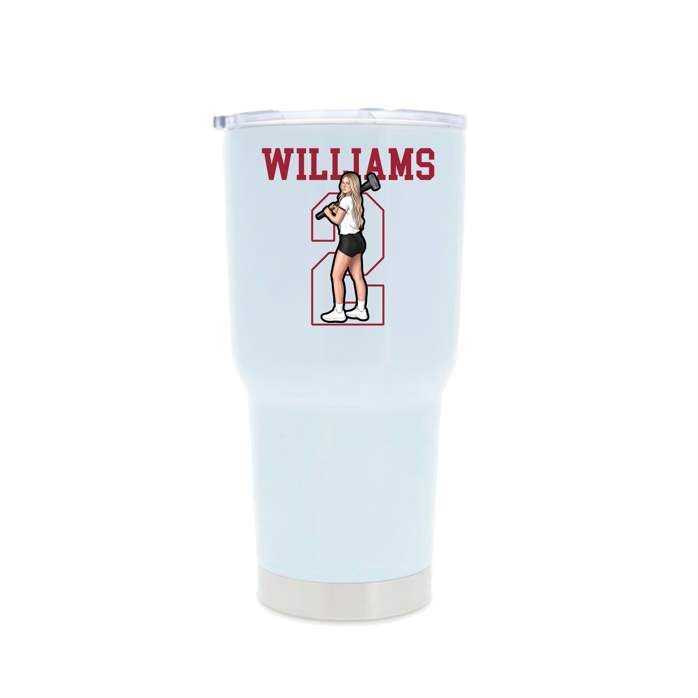 30oz Stainless Steel Tumbler — Shirsey in White