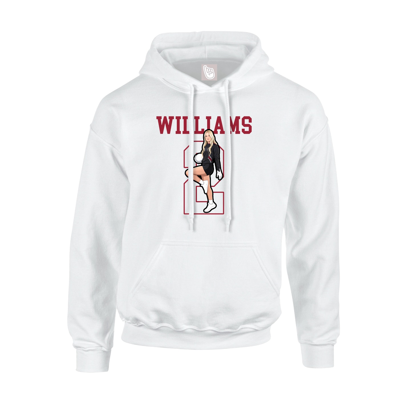 Hoodie — Shirsey in White