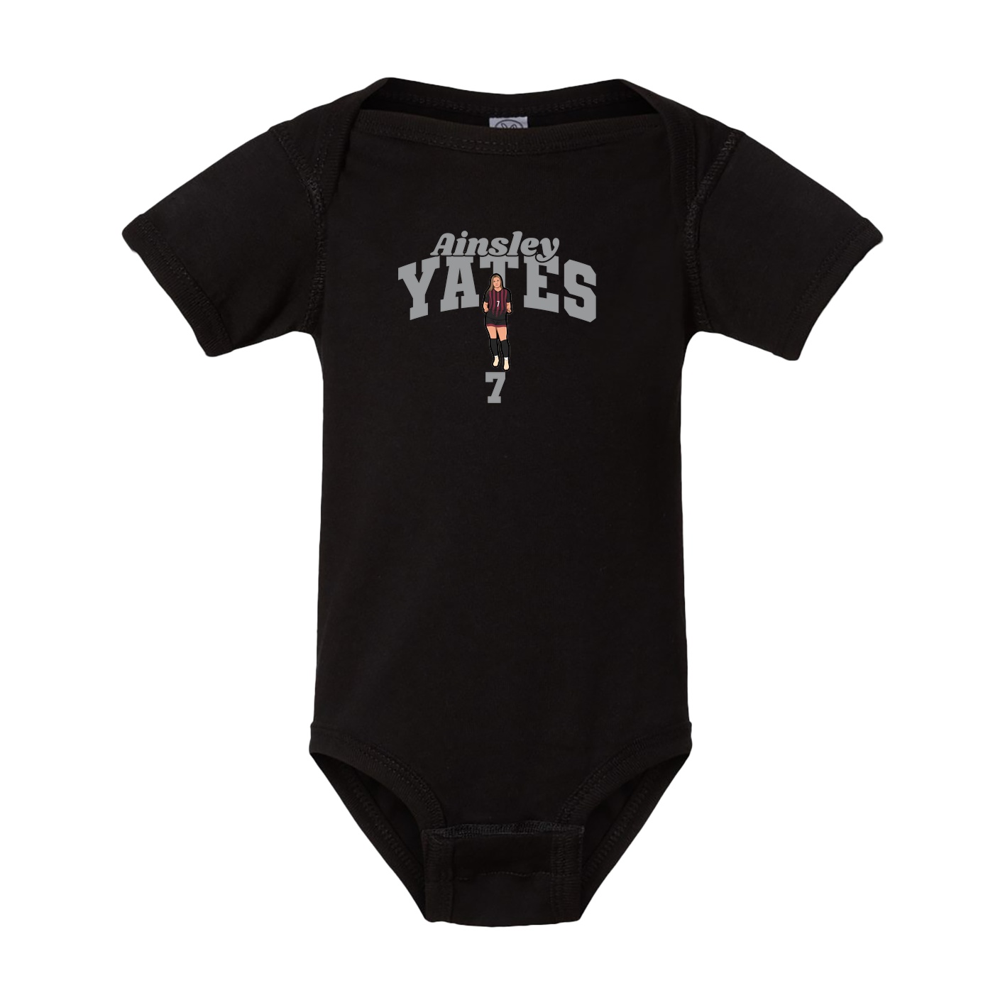 Baby Onesie — Signature Arch in Black