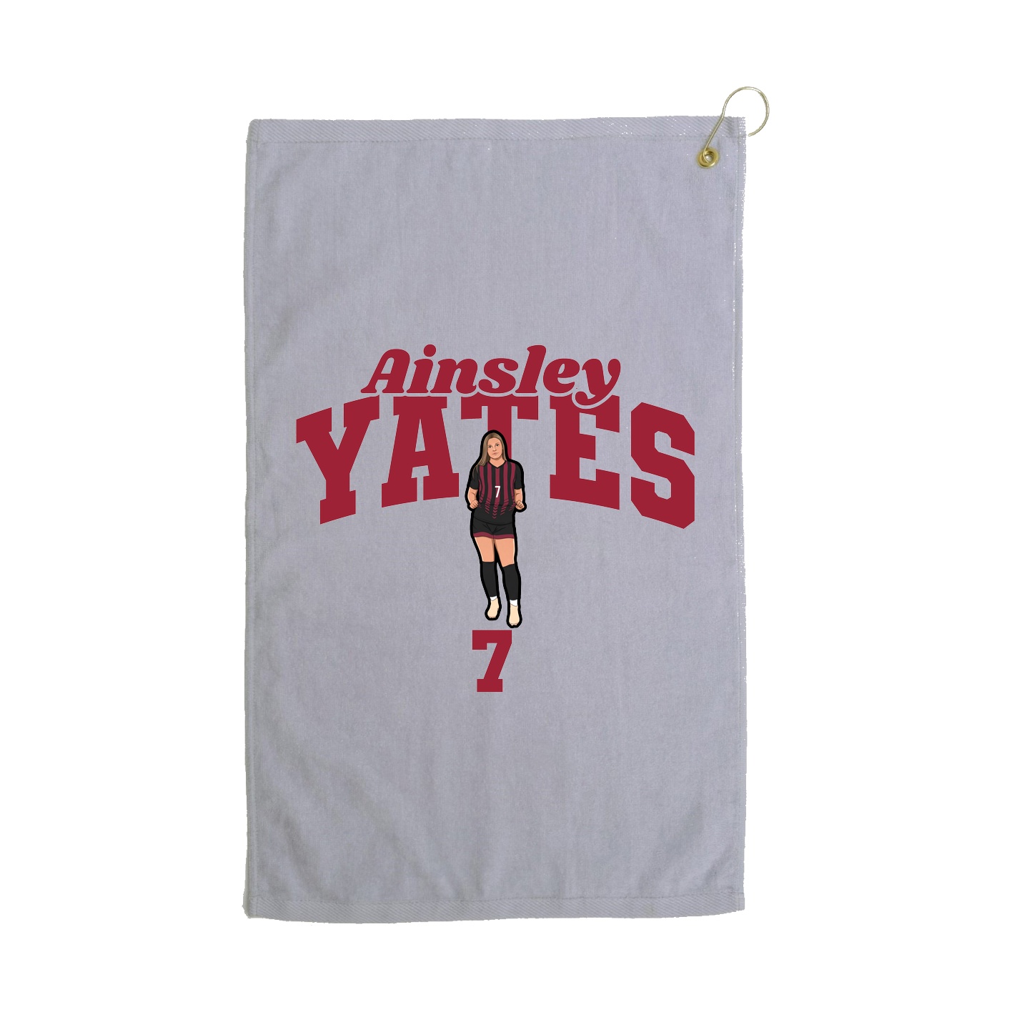 Golf Towel — Signature Arch in Grey