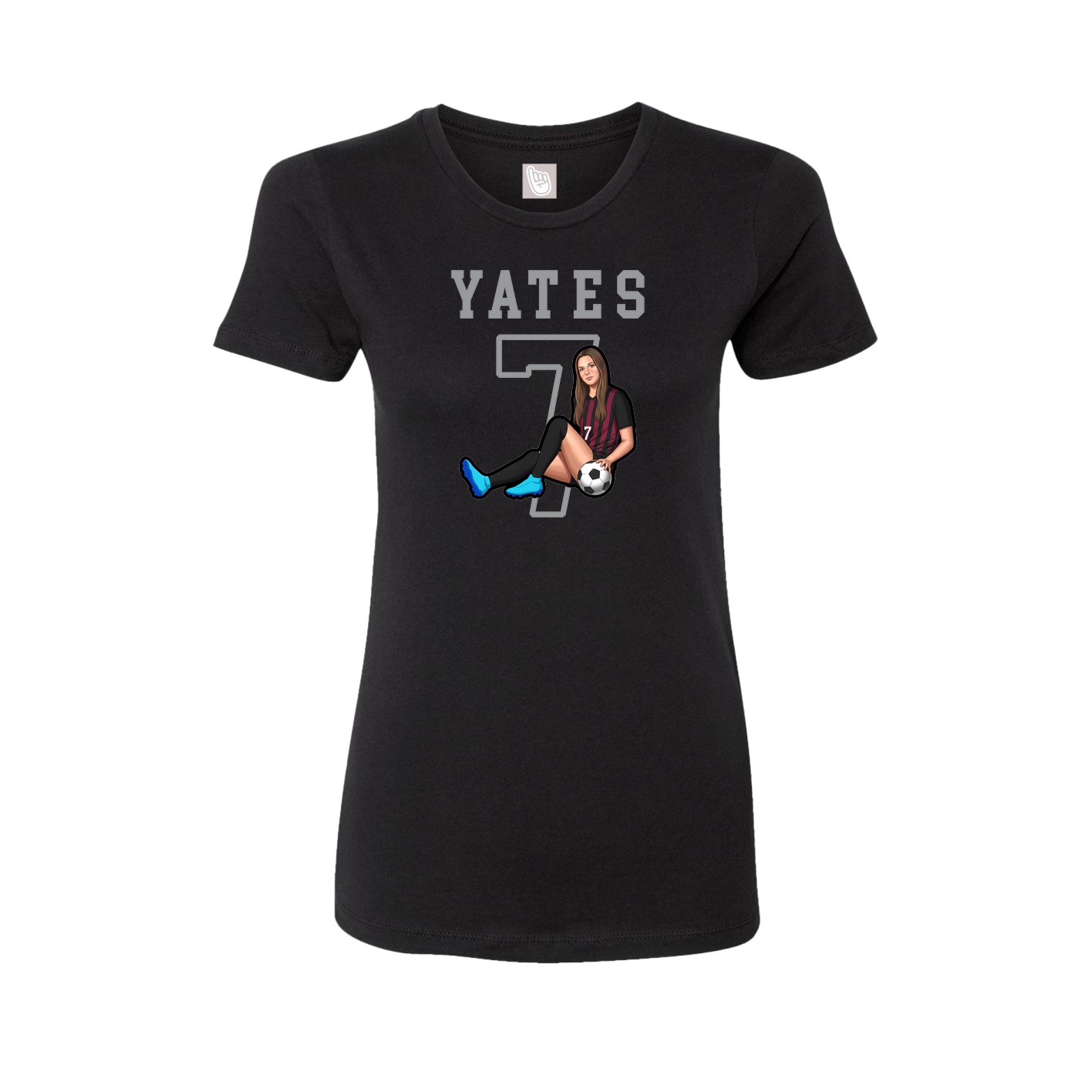 Fitted Women's Tee — Shirsey in Black