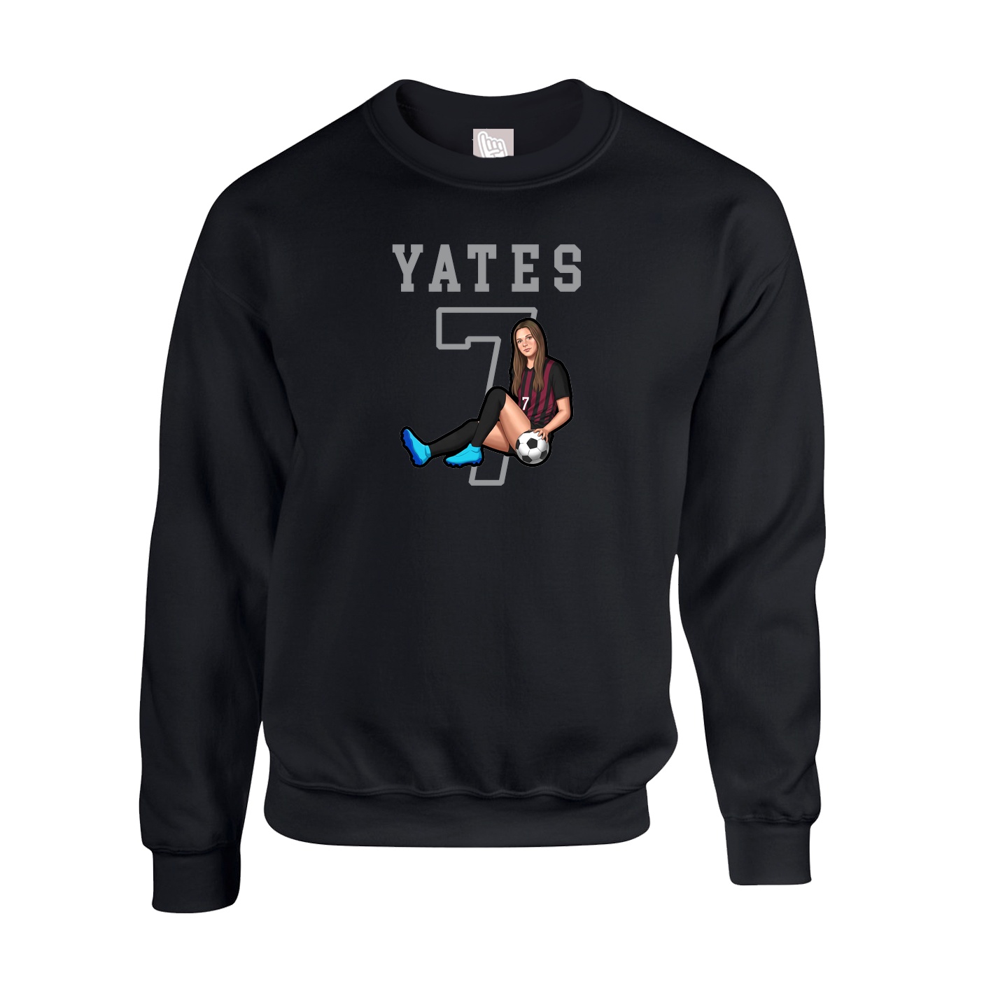 Fleece Crew — Shirsey in Black