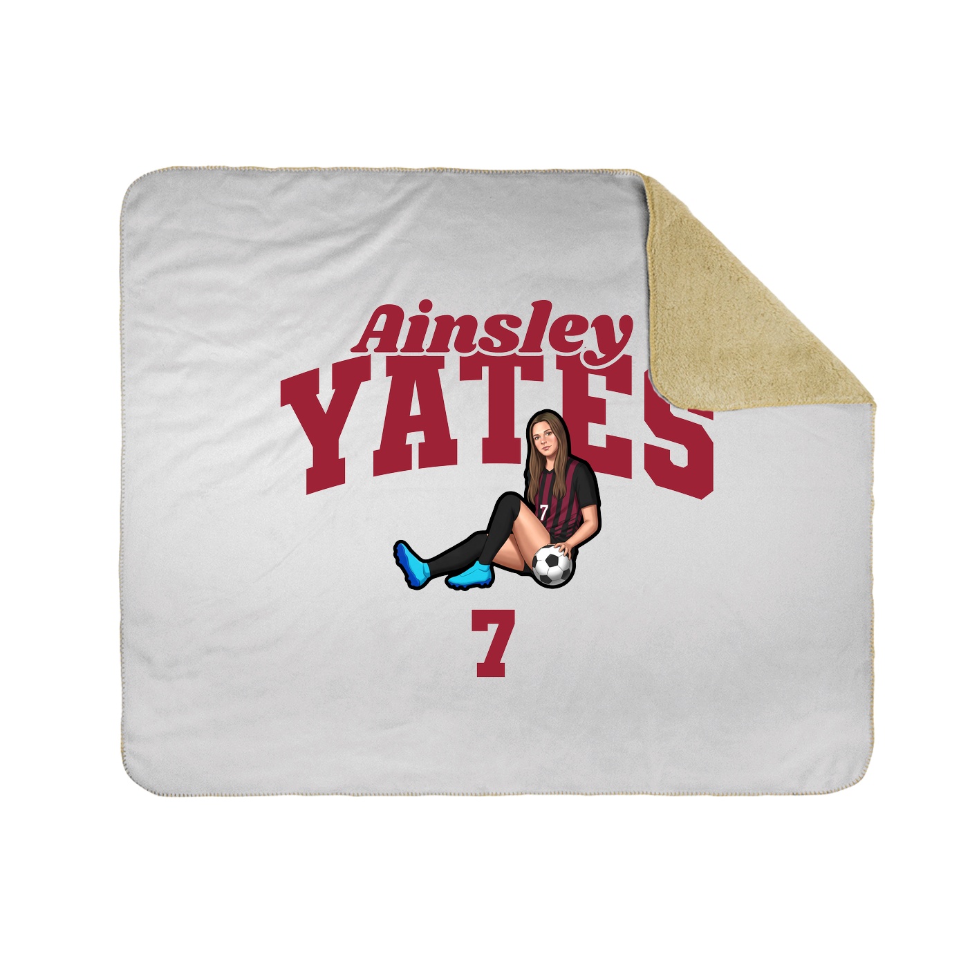 Throw Blanket — Signature Arch in White