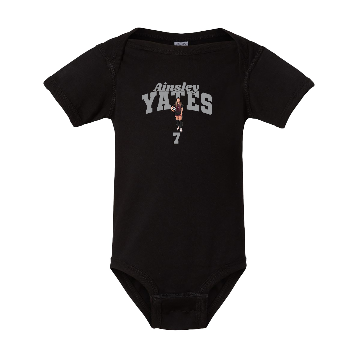 Baby Onesie — Signature Arch in Black