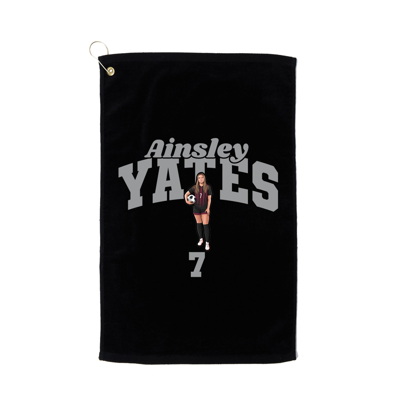 Golf Towel — Signature Arch in Black