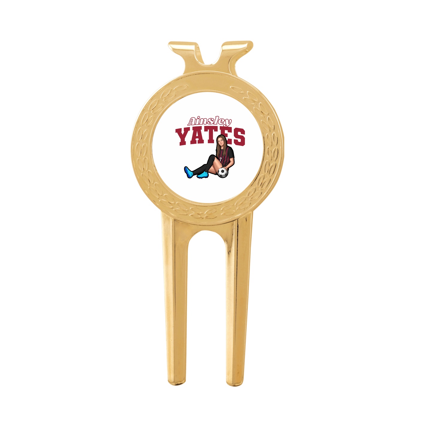 Divot Tool with Ball Marker — Name Arch in Classic