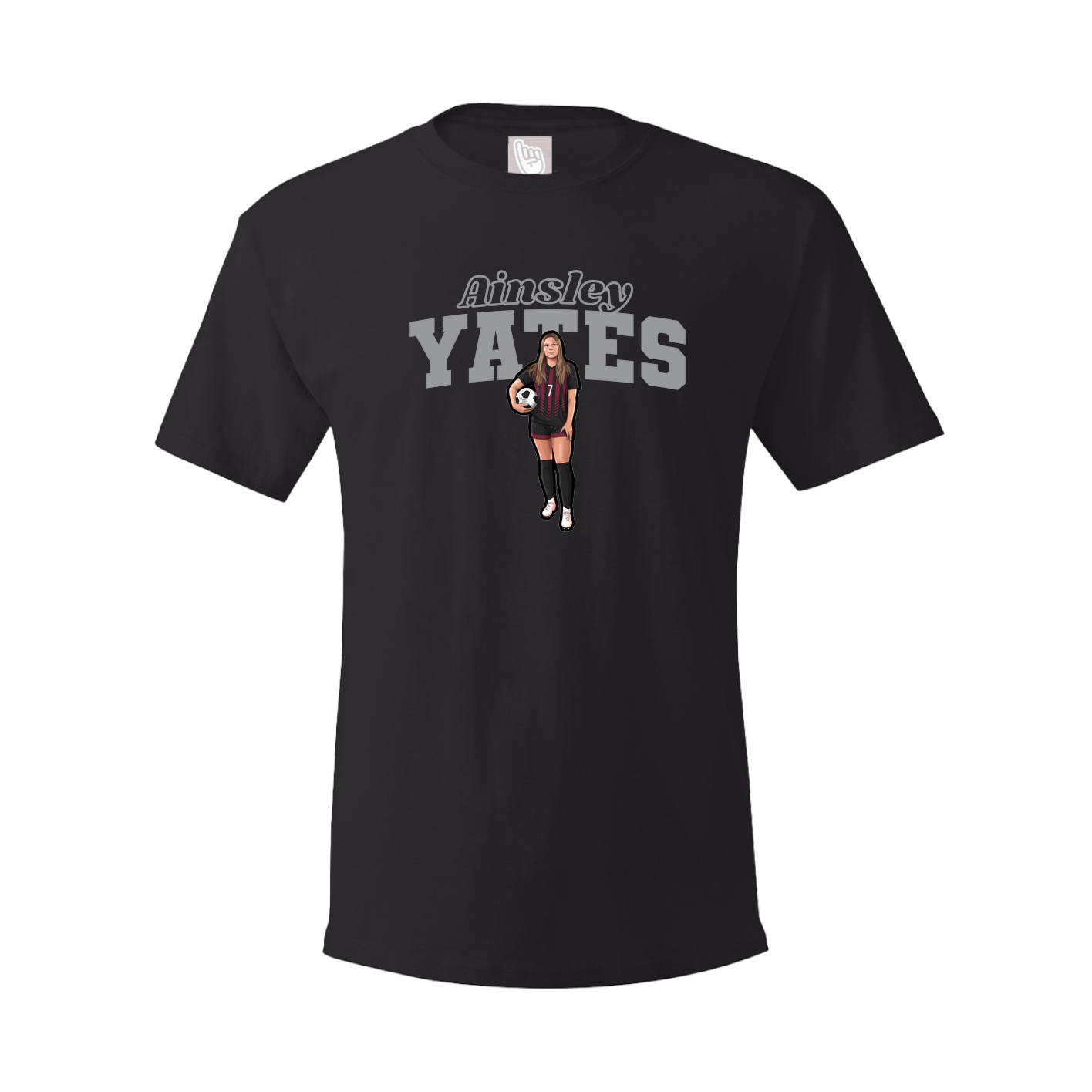 Youth Tee — Name Arch in Black