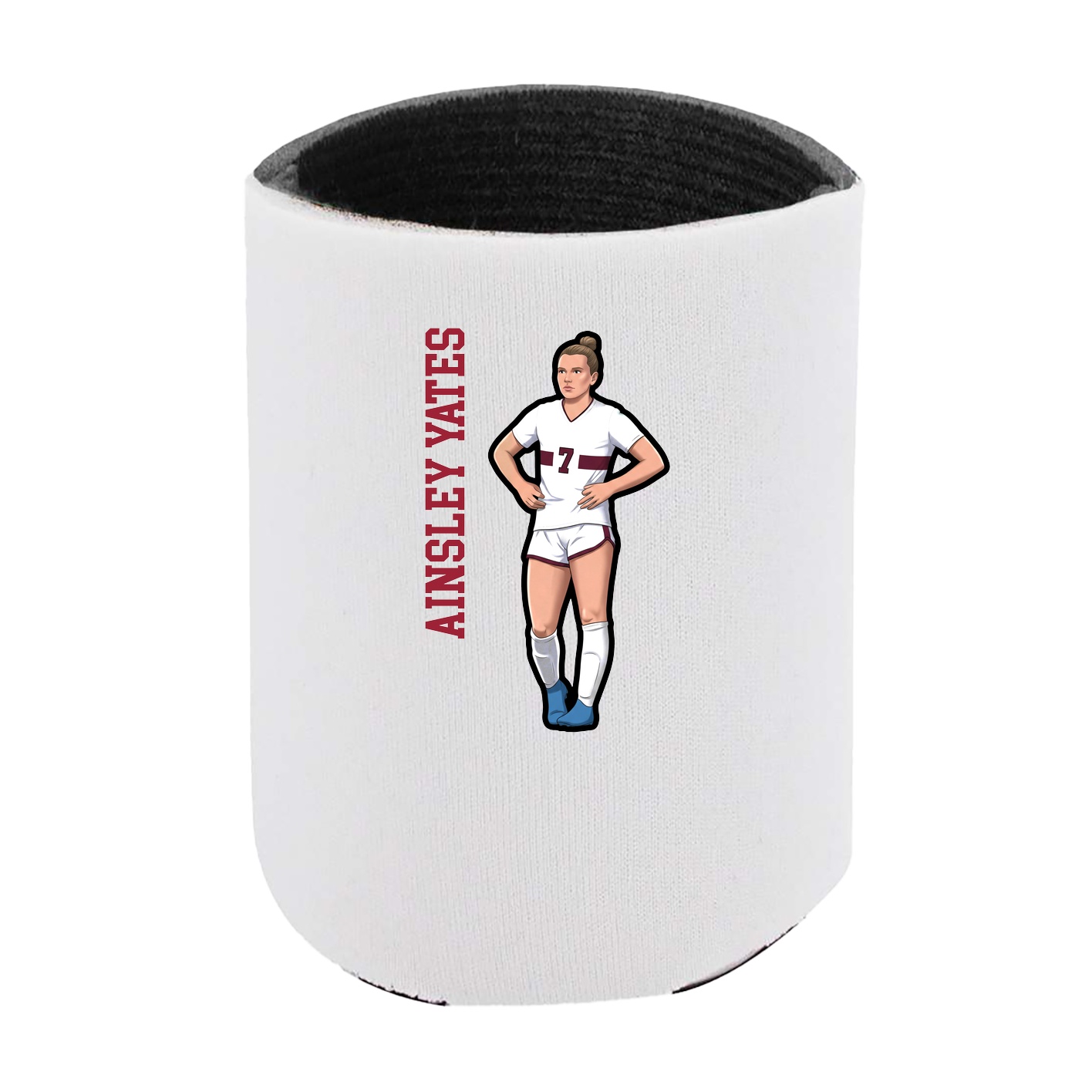 Can Holder — Name Vertical in White