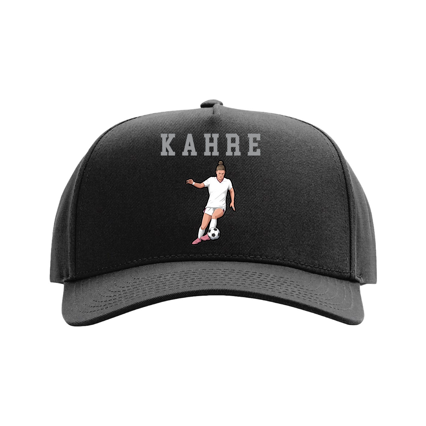 Full Fabric Five-Panel Champ Cap — Shirsey in Black