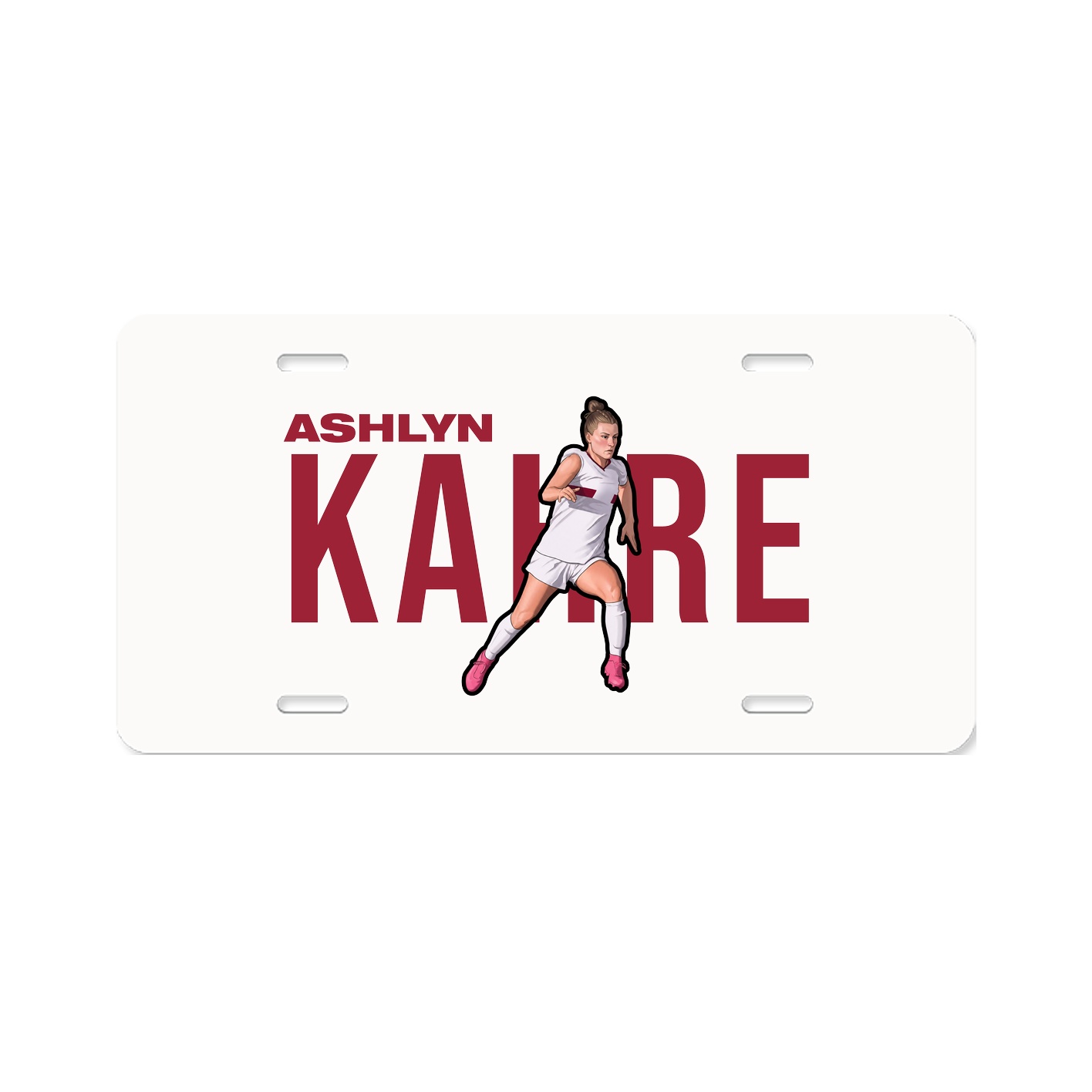 License Plate — Player Name in Classic