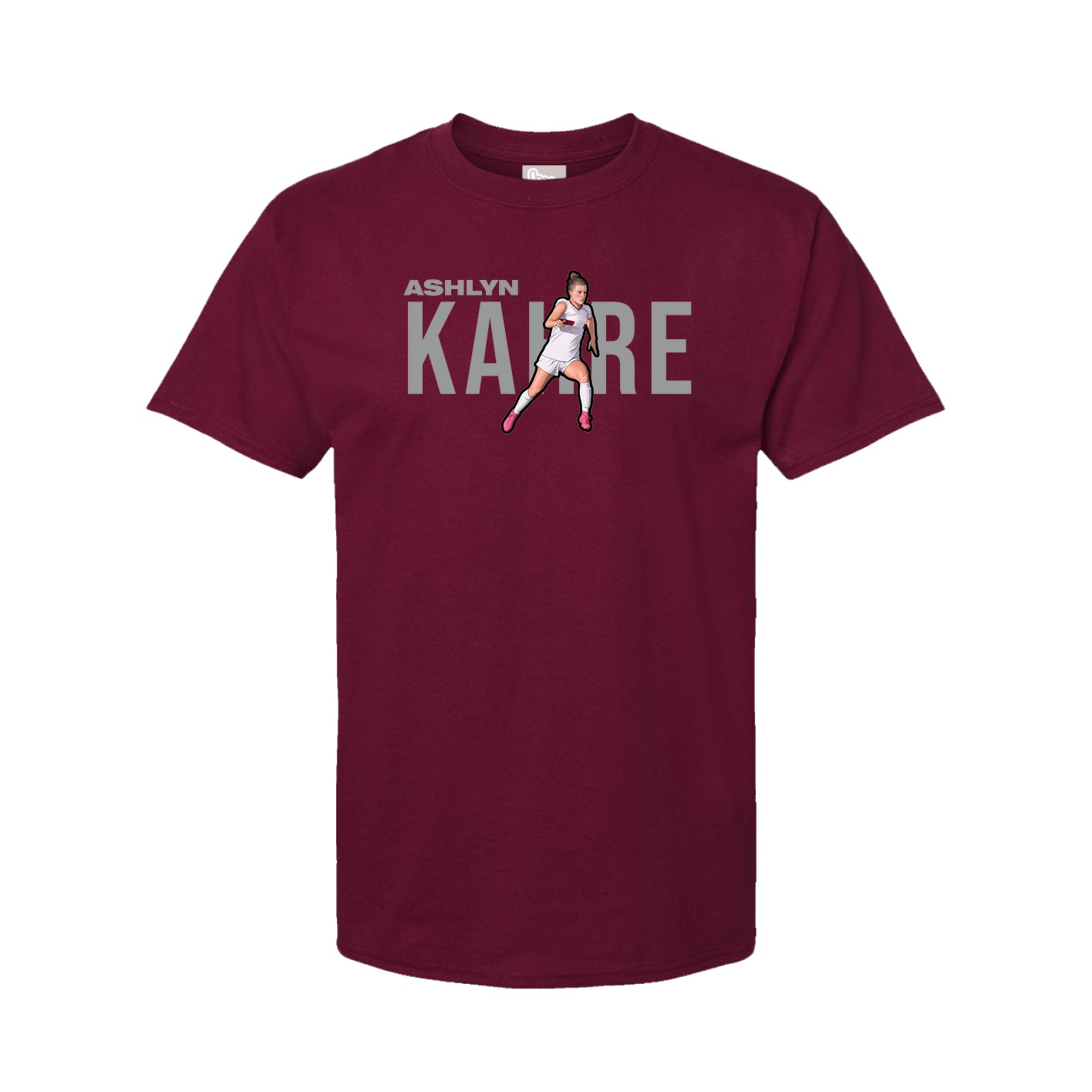 Youth Tee — Player Name in Cardinal