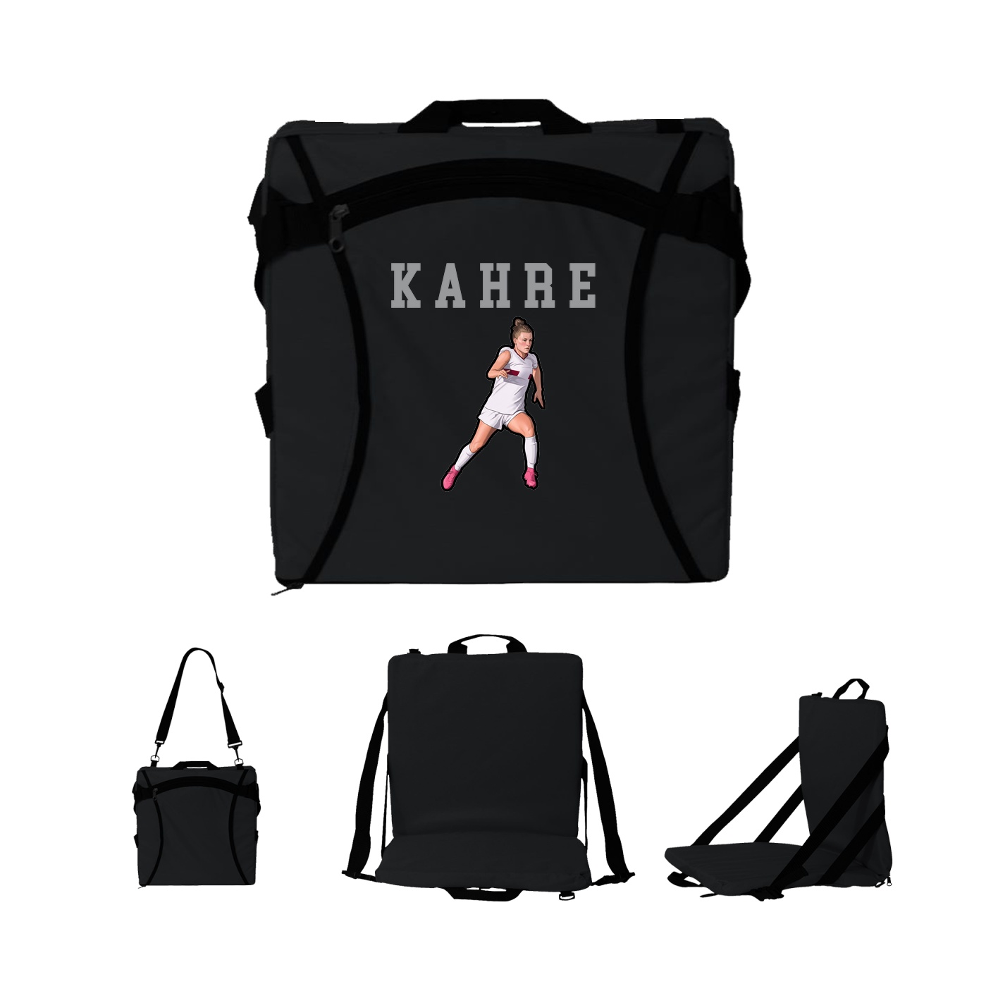 Folding Stadium Seat — Shirsey in Black