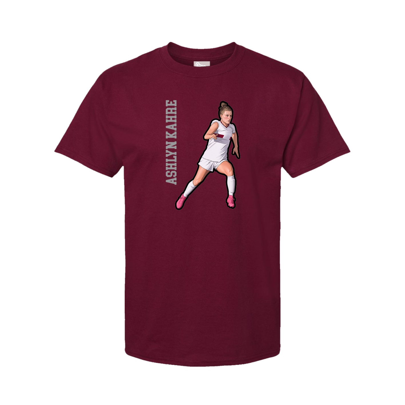 Tee — Name Vertical in Cardinal