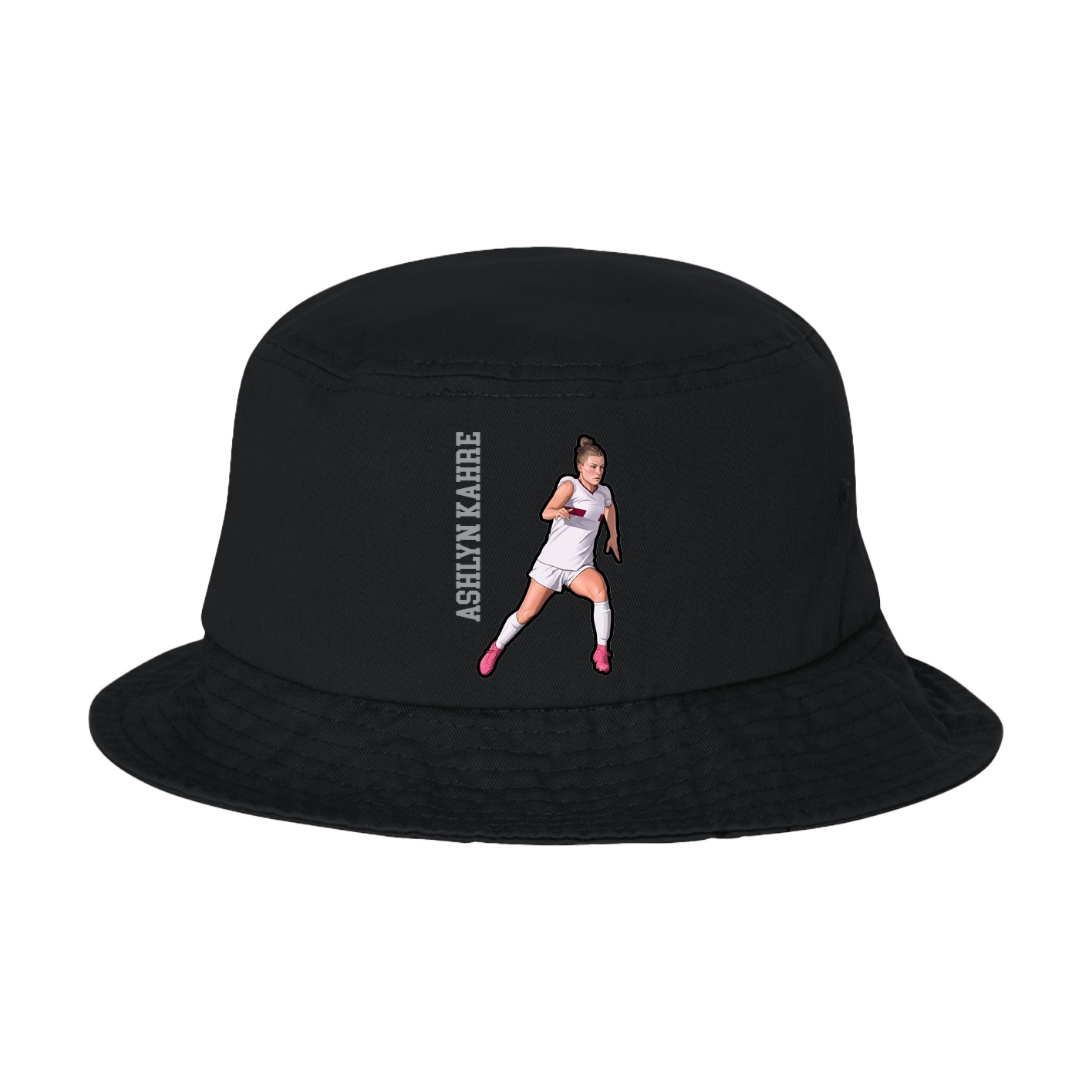 Bucket Cap — Name Vertical in Black