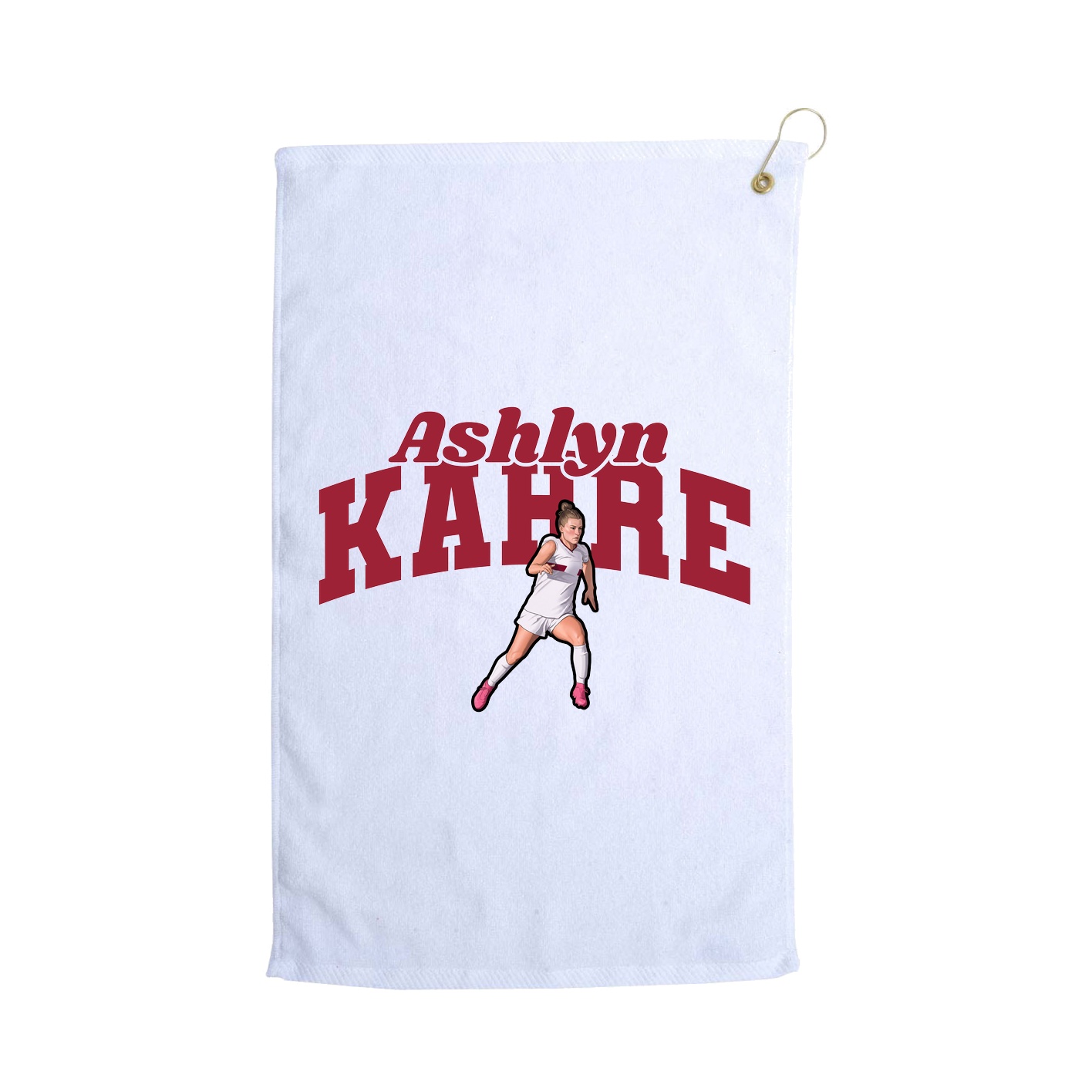 Golf Towel — Signature Arch in White