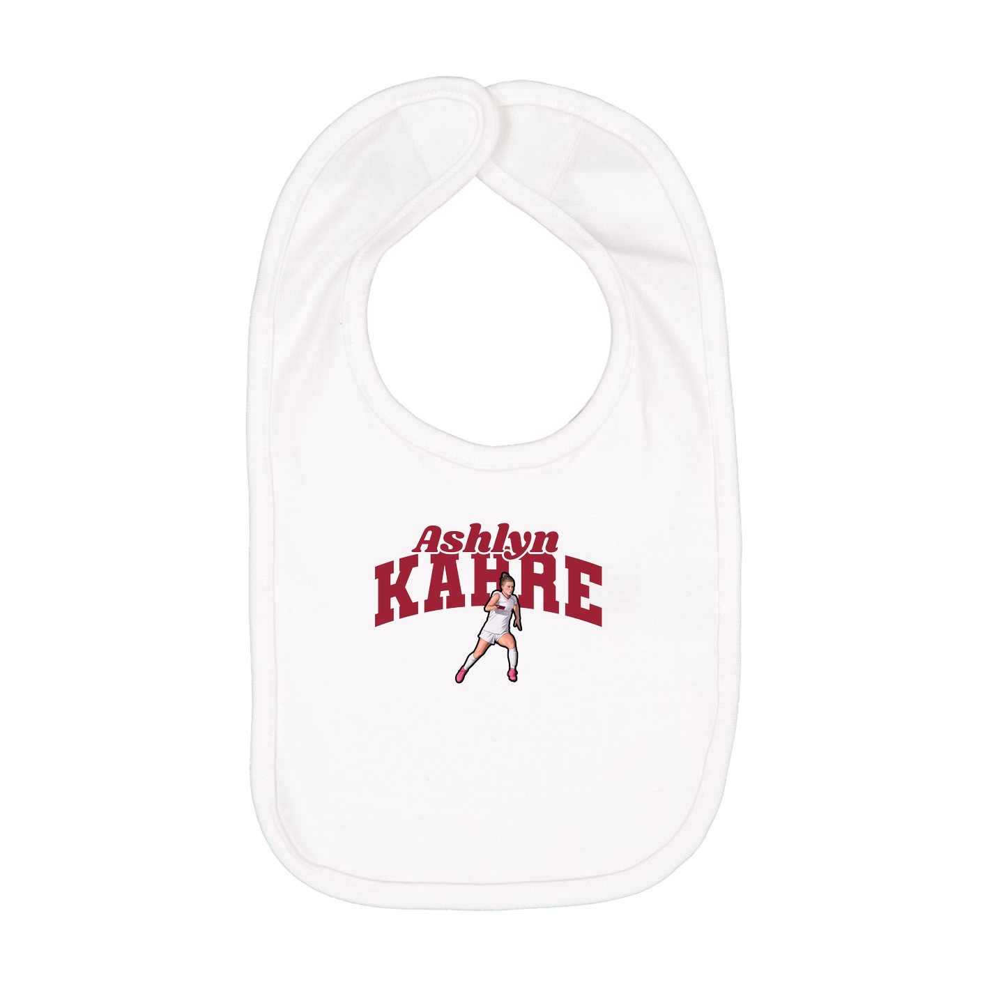 Infant Bib — Signature Arch in White