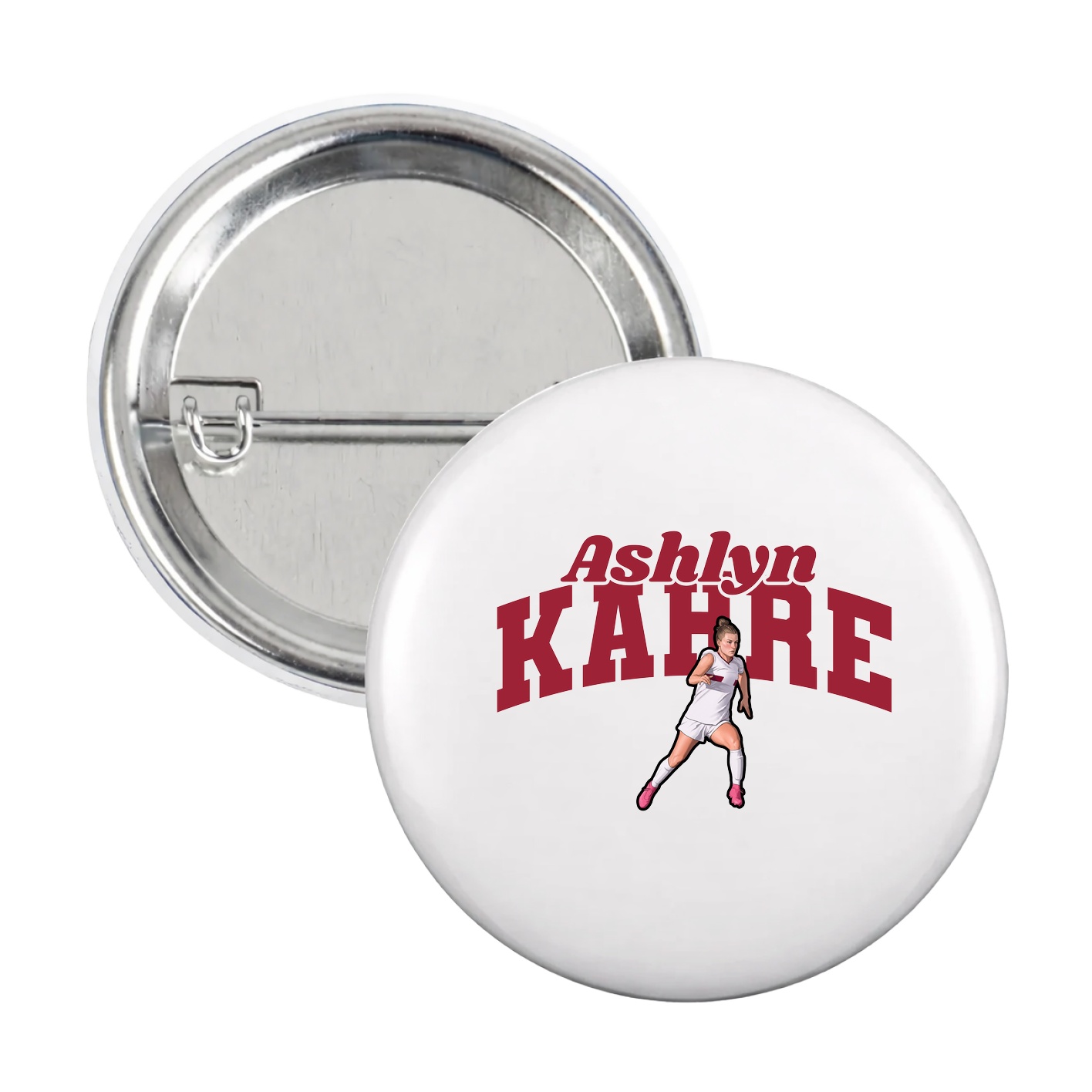 Game Day Button — Signature Arch in White