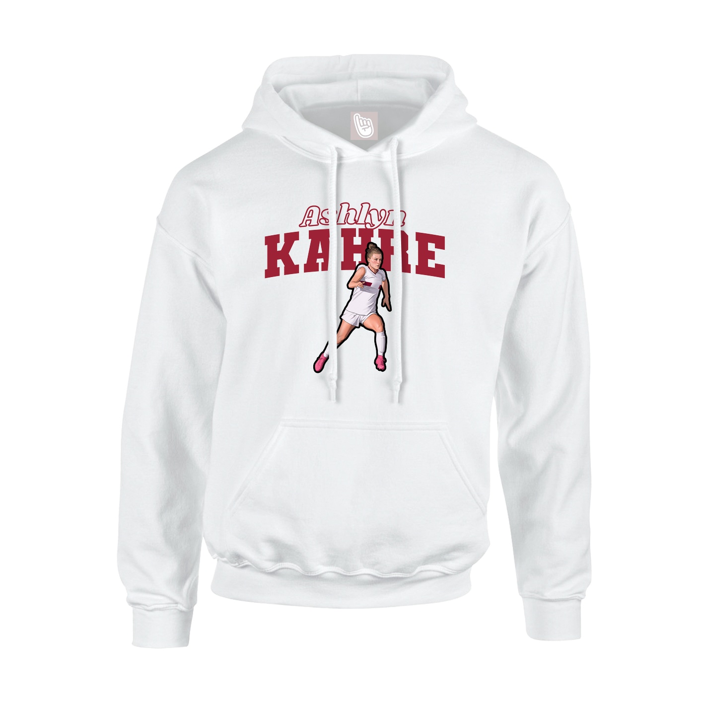 Hoodie — Name Arch in White