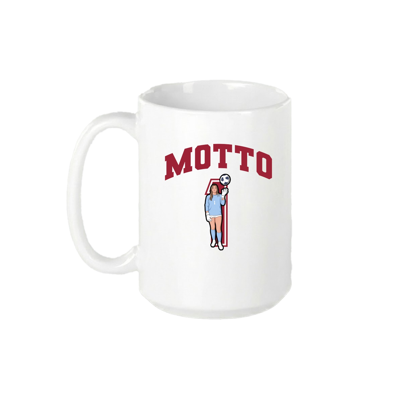 15oz Coffee Mug — Number in White