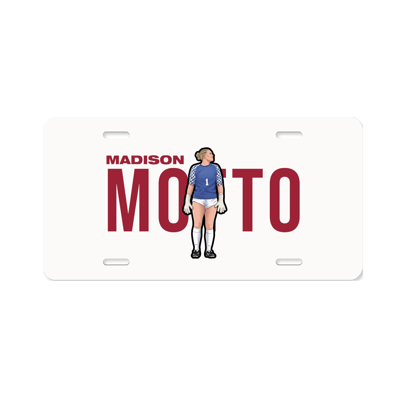 License Plate — Player Name in Classic