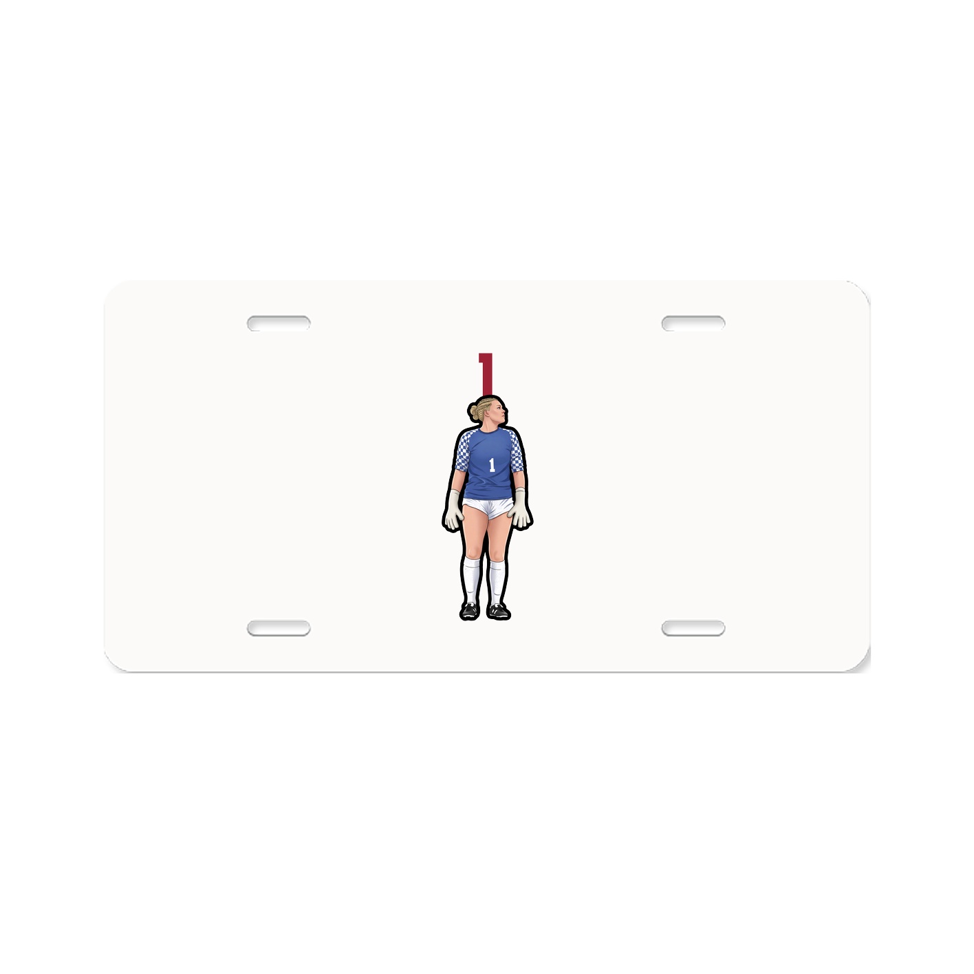 License Plate — Number Top in Classic
