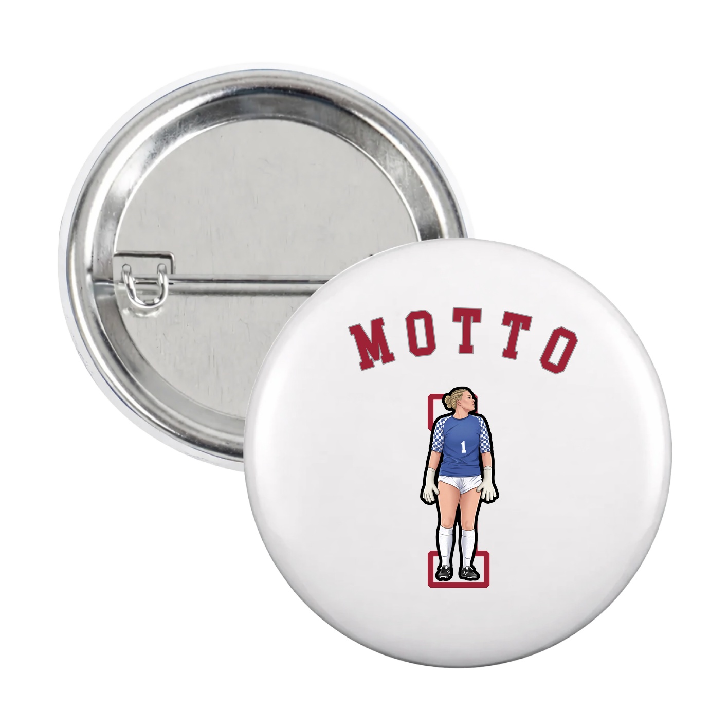 Game Day Button — Shirsey Arch in White