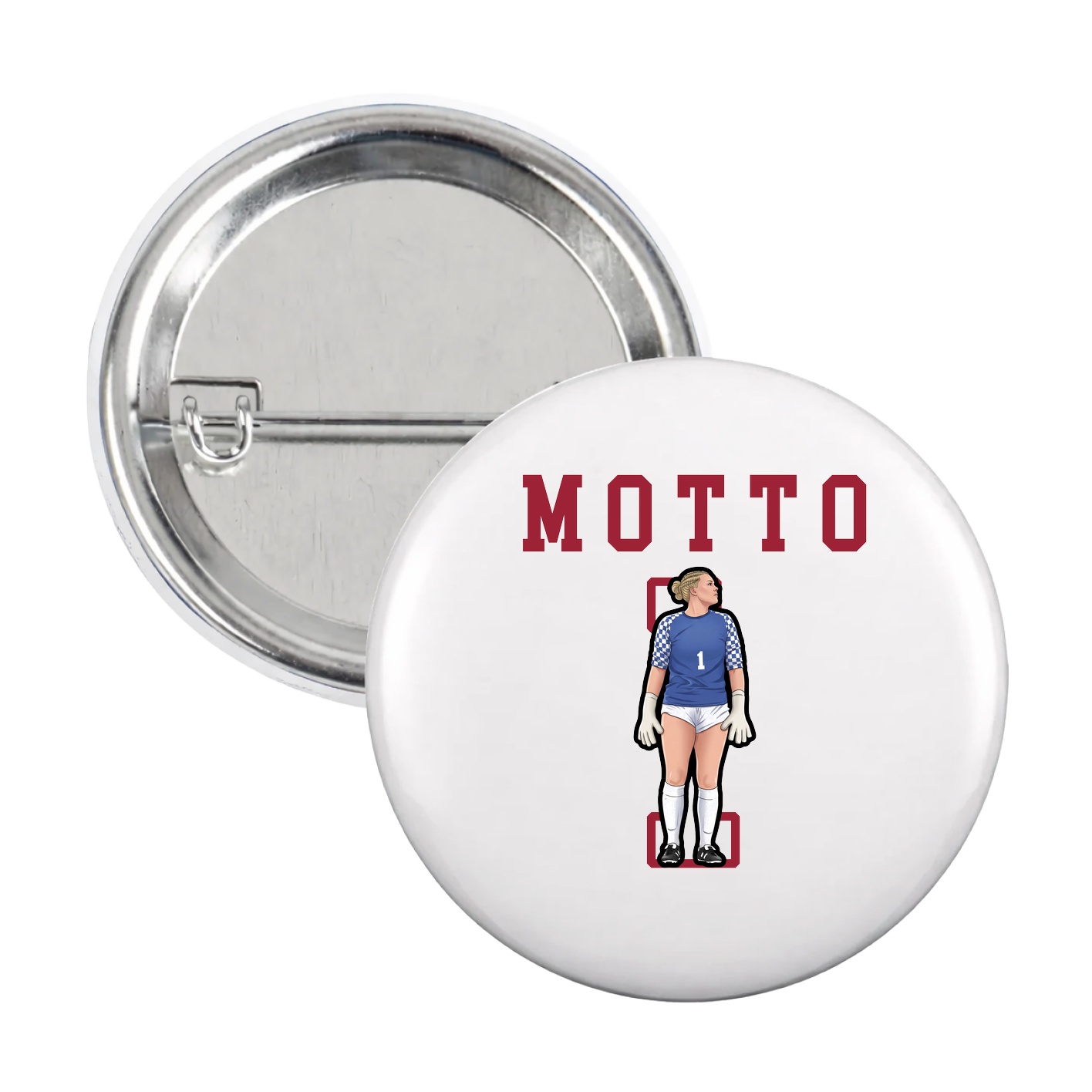 Game Day Button — Shirsey in White