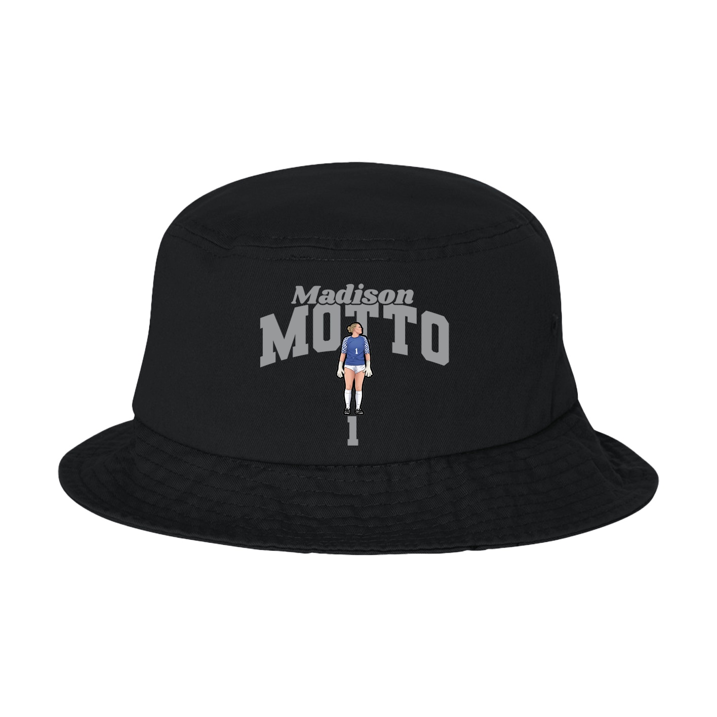 Bucket Cap — Signature Arch in Black