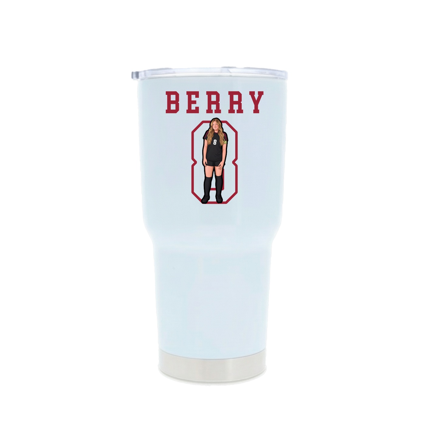 30oz Stainless Steel Tumbler — Shirsey in White