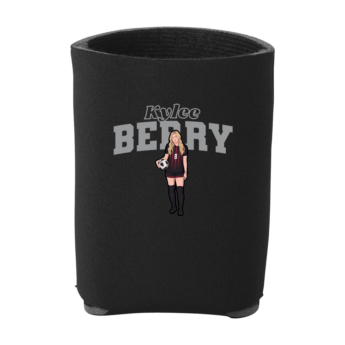 Can Holder — Name Arch in Black